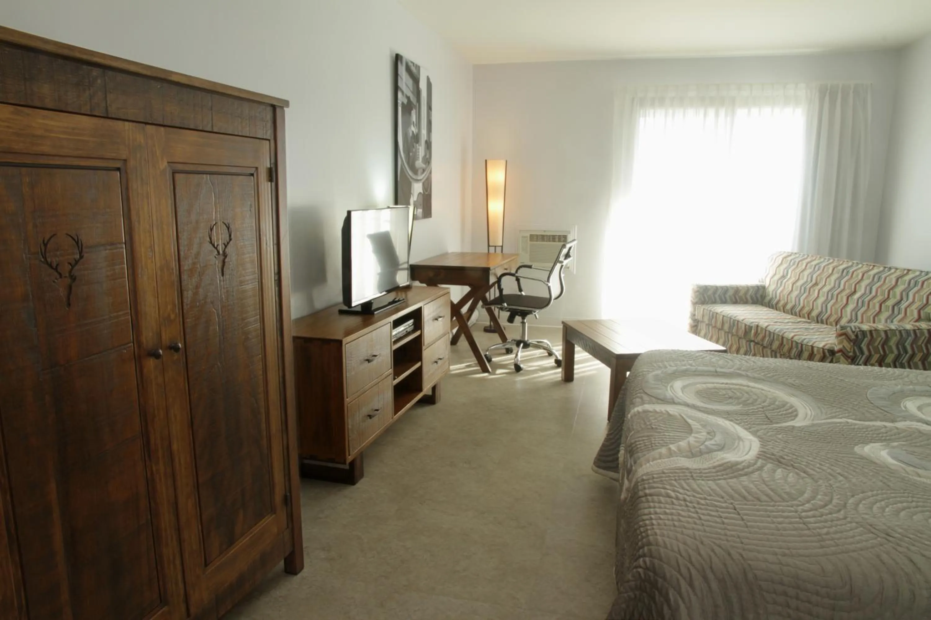 Bed in Motel Le Martinet