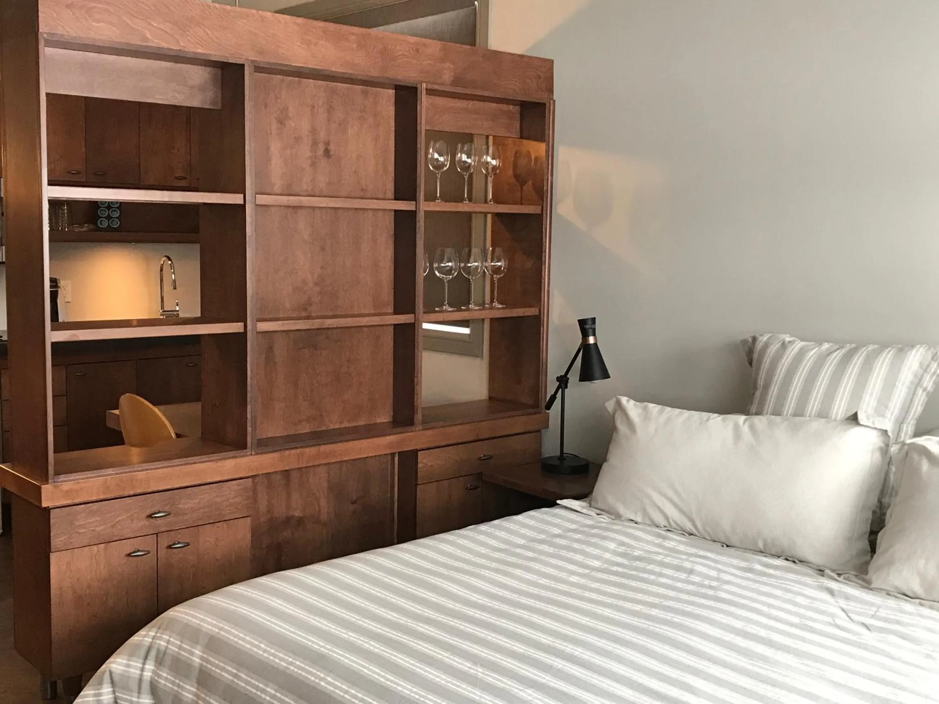 Bed in Motel Le Martinet