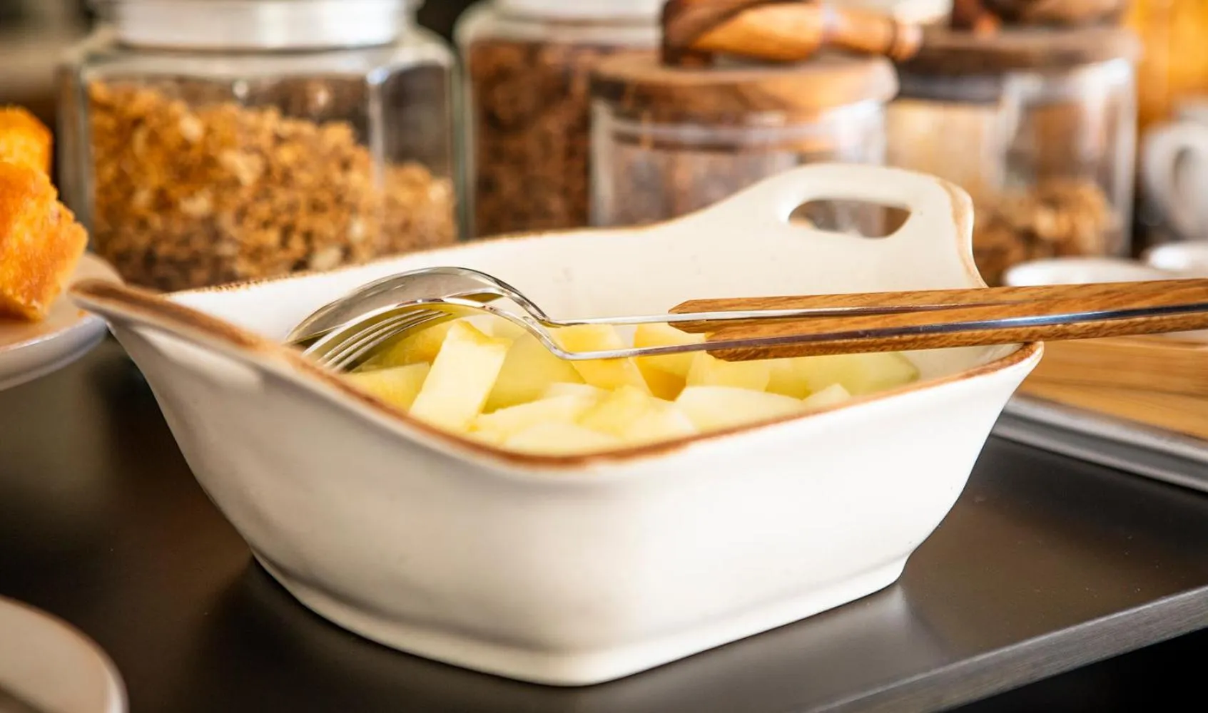 Buffet breakfast in Ceuta Terrace Suites