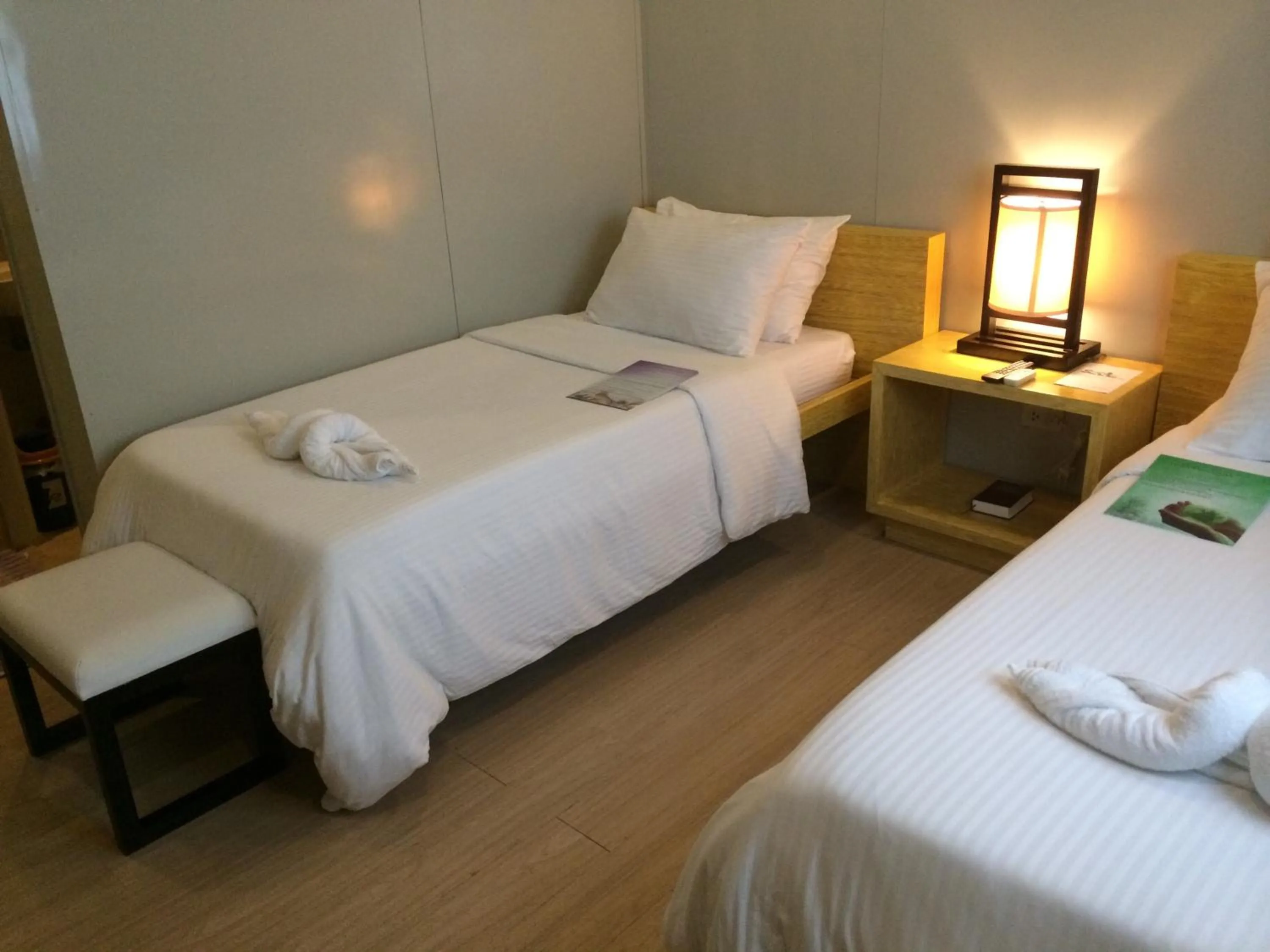 Decorative detail, Bed in Shore Time Hotel - Annex