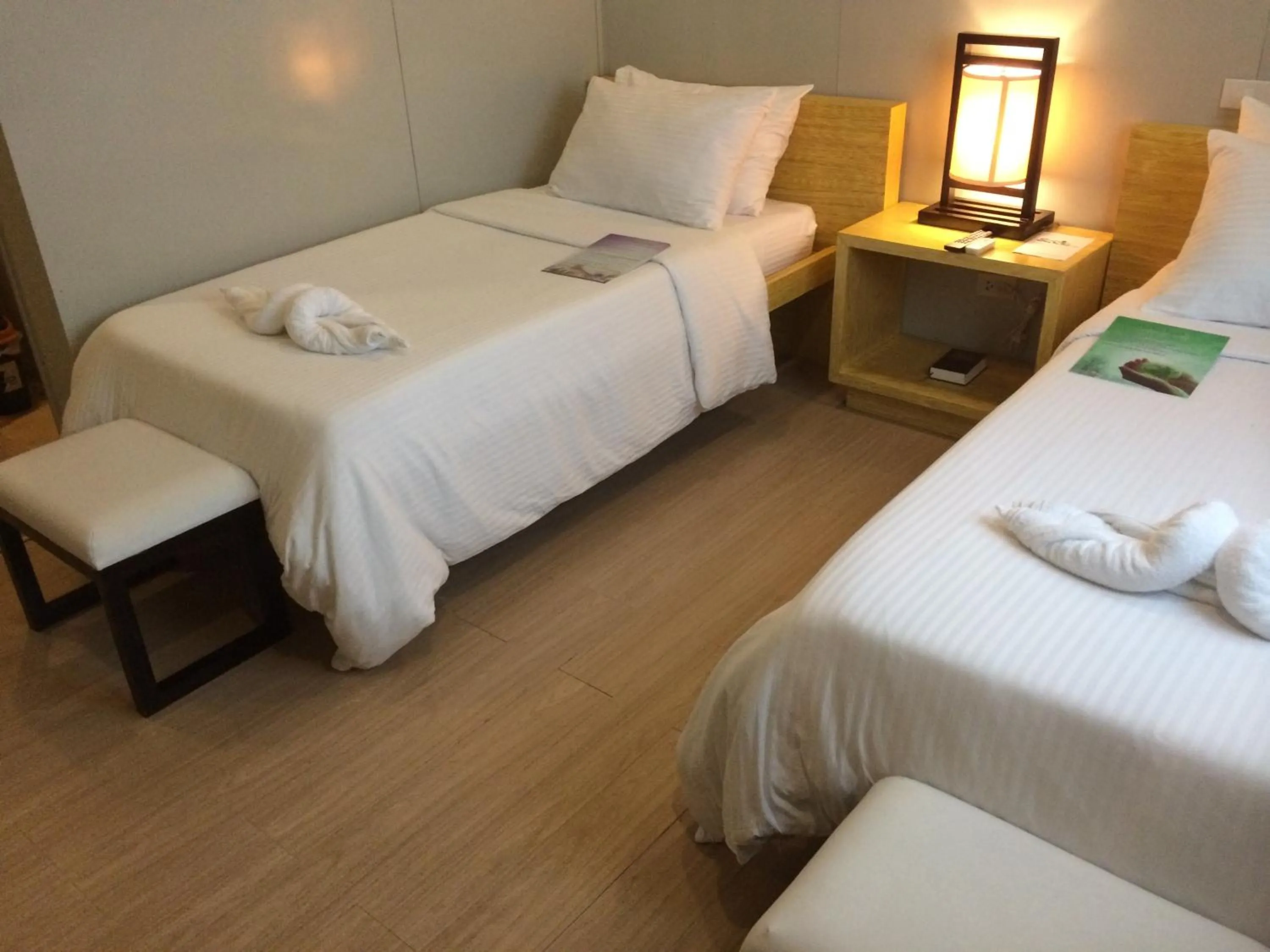 Decorative detail, Bed in Shore Time Hotel - Annex