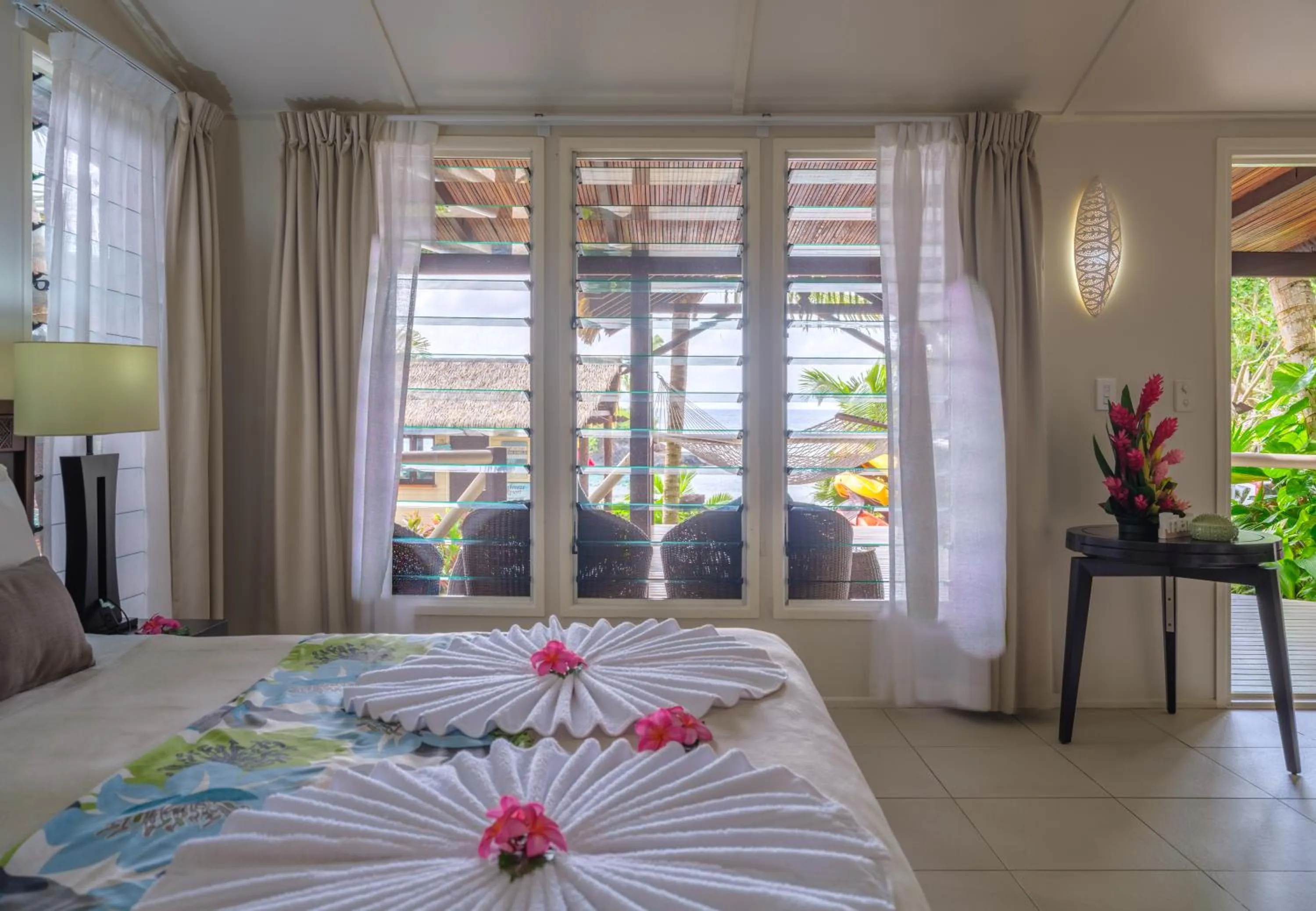 Bed in Seabreeze Resort Samoa – Exclusively for Adults