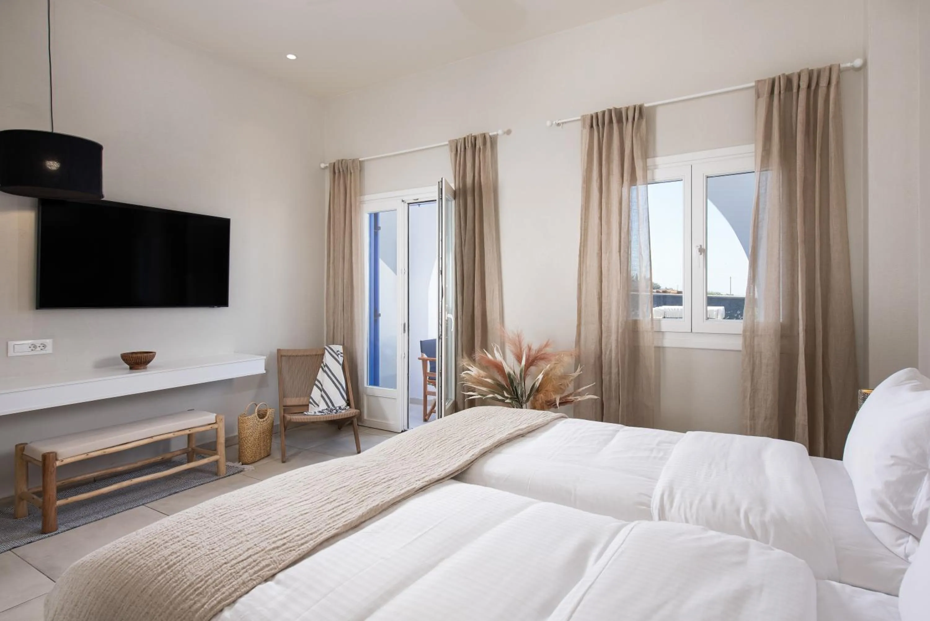 Bed in The Noverian Bios Santorini