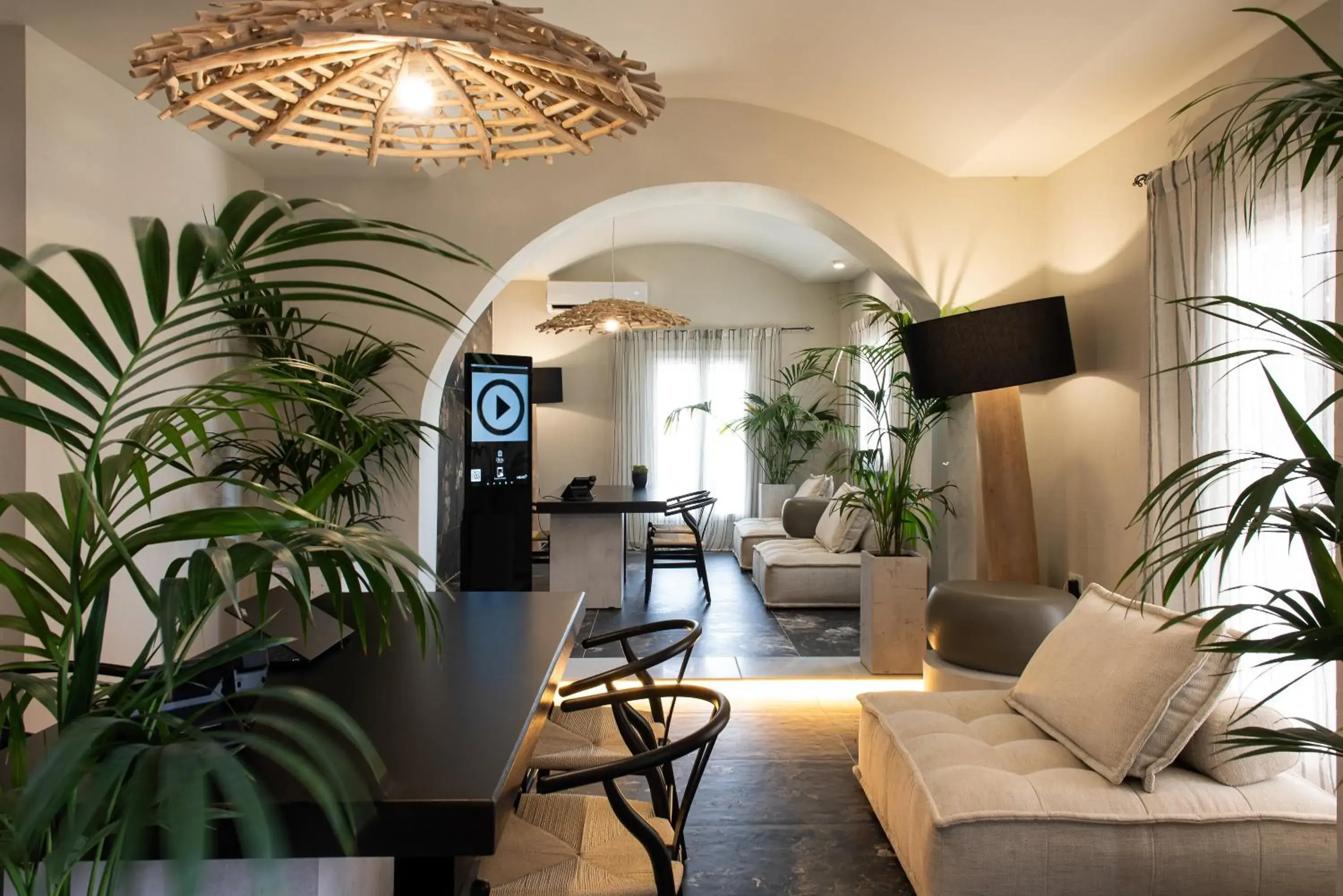 Lobby or reception in The Noverian Bios Santorini Lobby or reception in The Noverian Bios Santorini