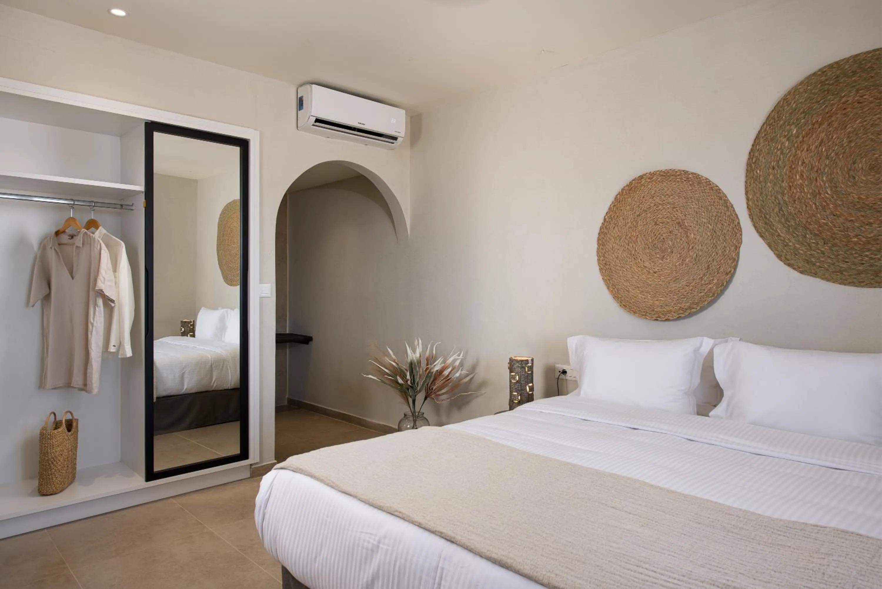 Bed in The Noverian Bios Santorini