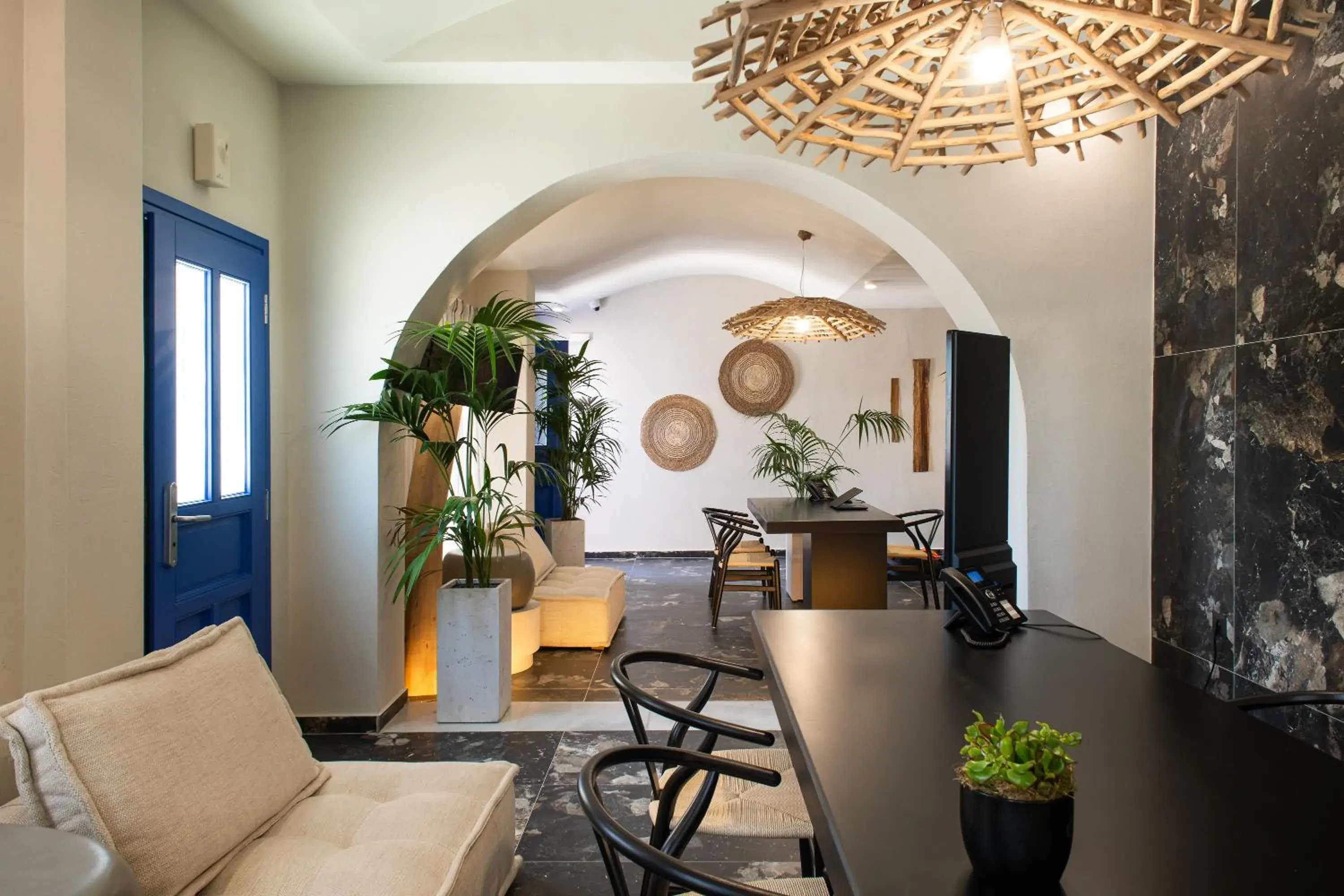 Lobby or reception in The Noverian Bios Santorini Boutique Hotel Lobby or reception in The Noverian Bios Santorini Boutique Hotel