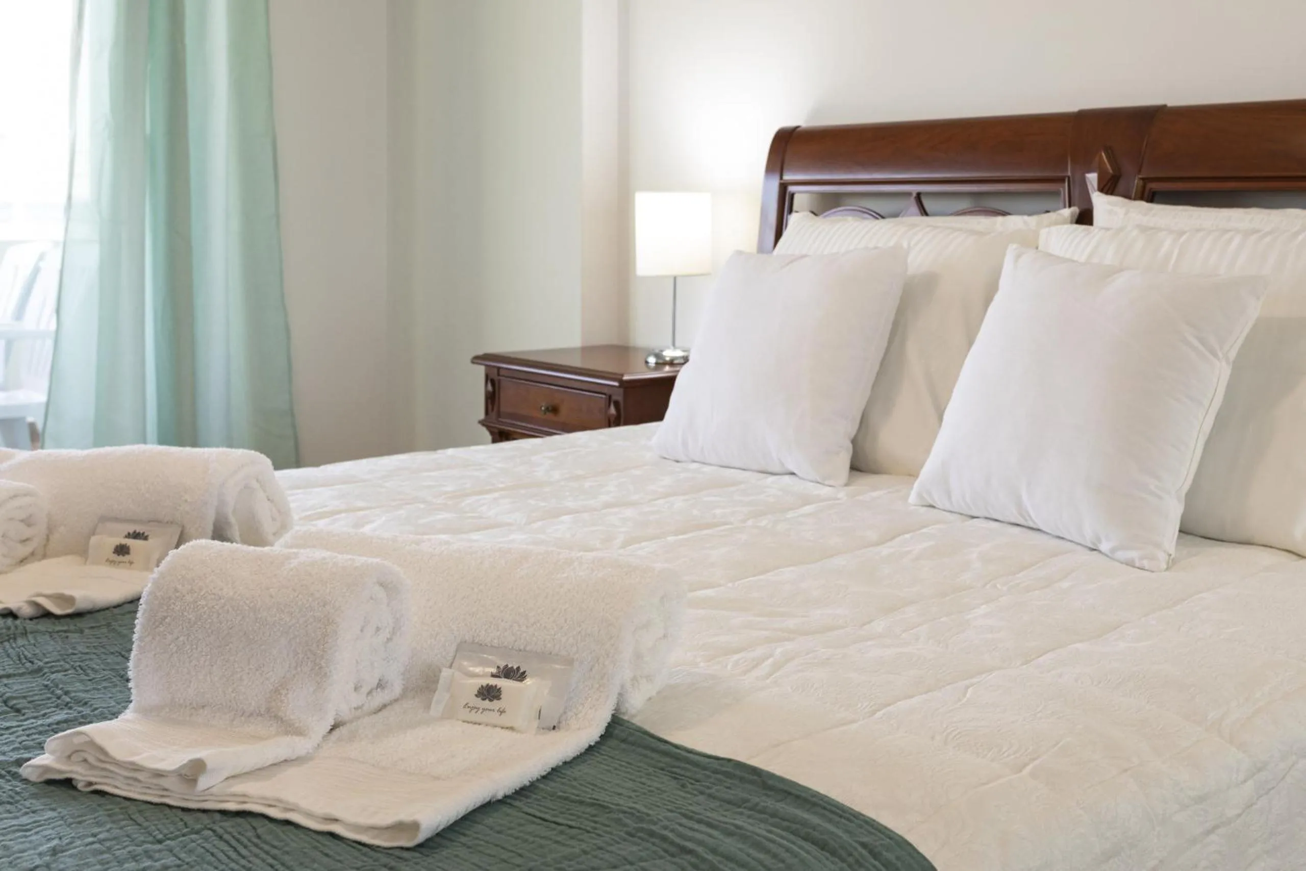 Bed in Miral 2 - Beach front apartment with pool