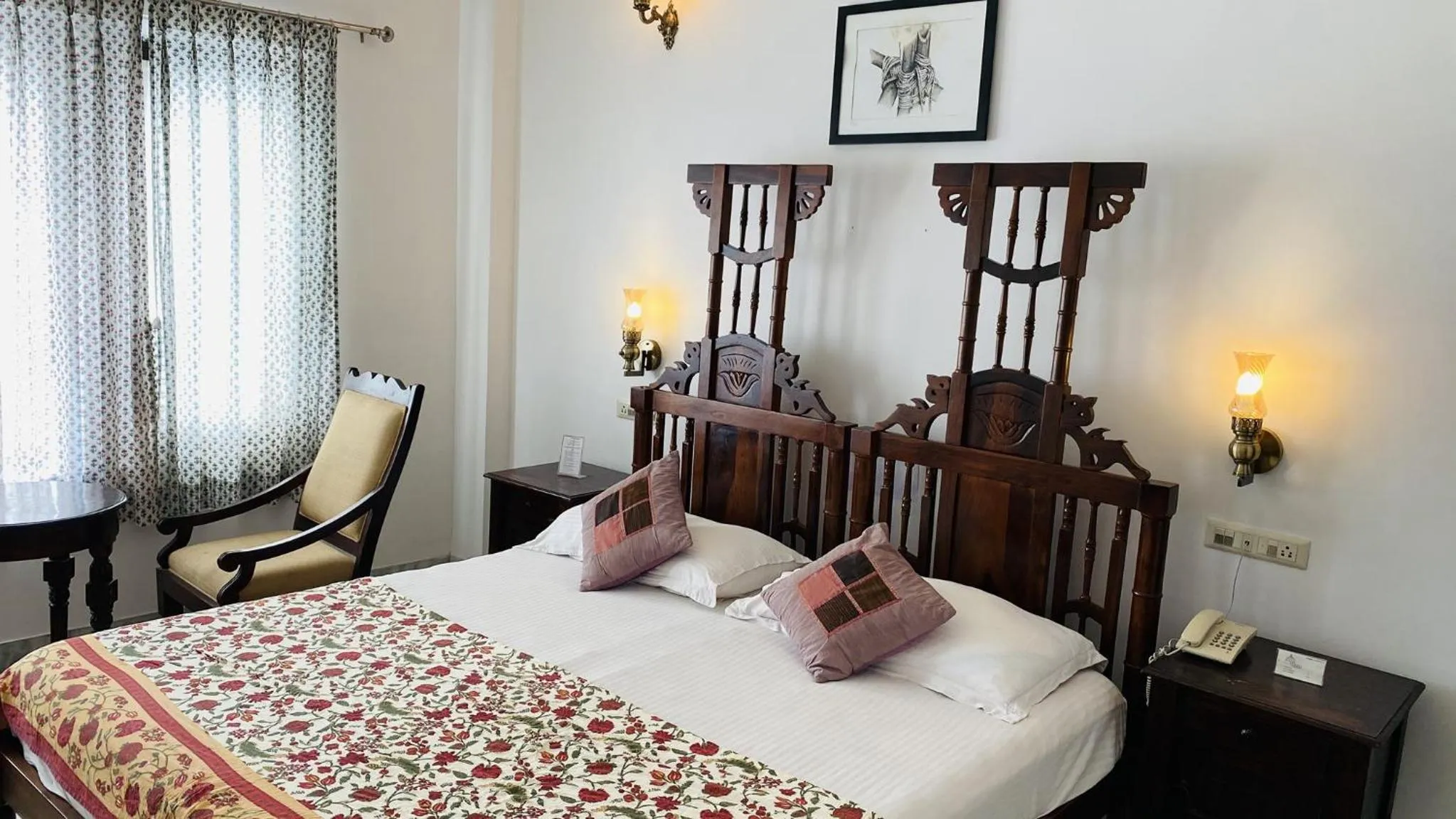 Bedroom, Bed in Kotra Haveli A Boutique Hotel by Lake Pichola