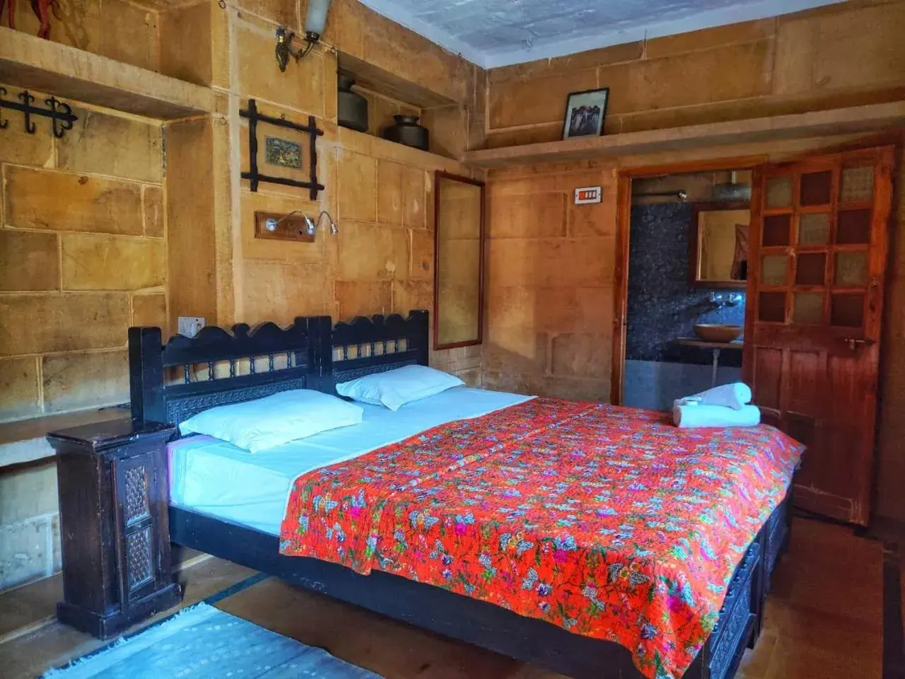 Bed in Shahi Palace Hotel Jaisalmer Bed in Shahi Palace Hotel Jaisalmer