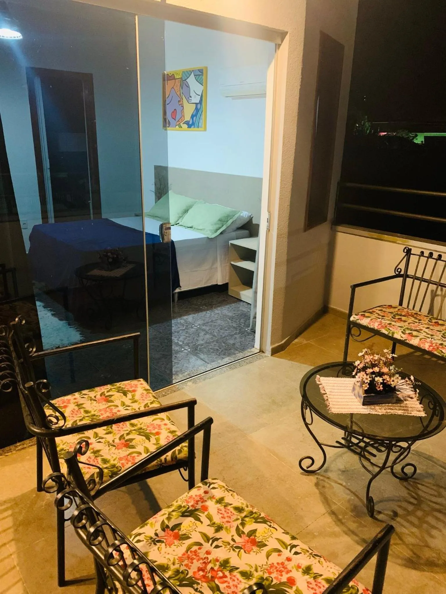 Balcony/Terrace in Pousada Cambará Suítes