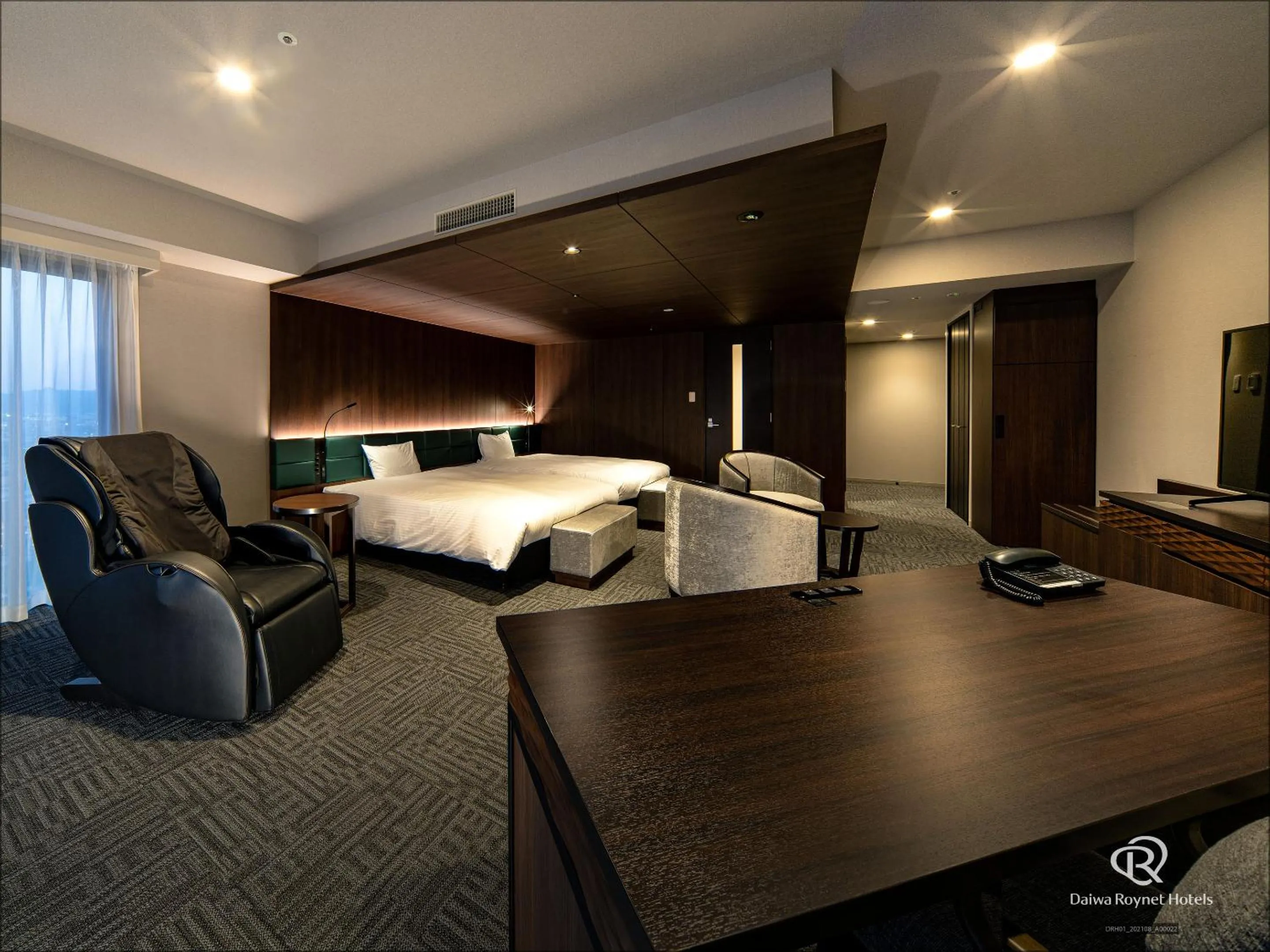 Photo of the whole room, Bed in Daiwa Roynet Hotel Yamagata Ekimae