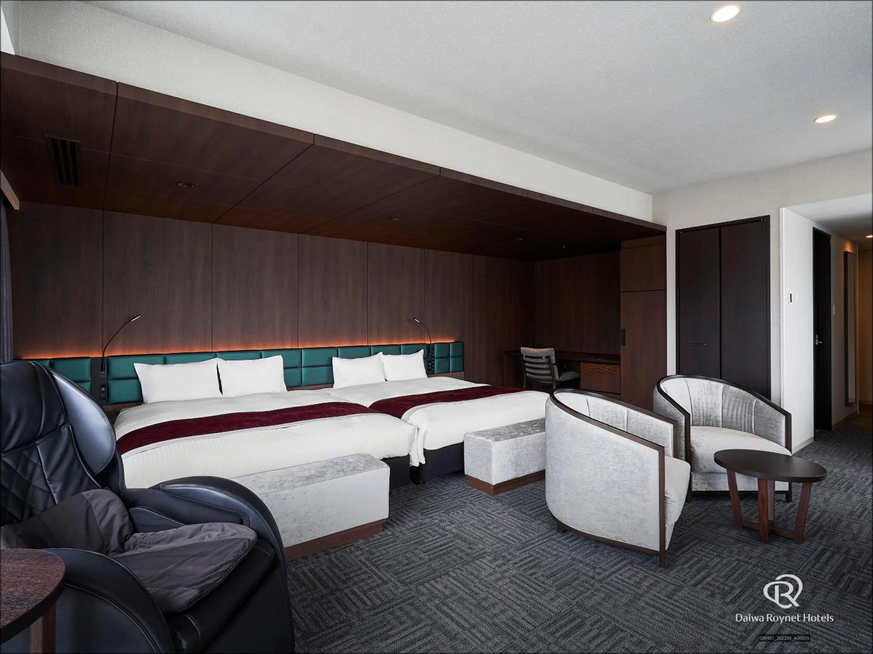 Bed in Daiwa Roynet Hotel Yamagata Ekimae