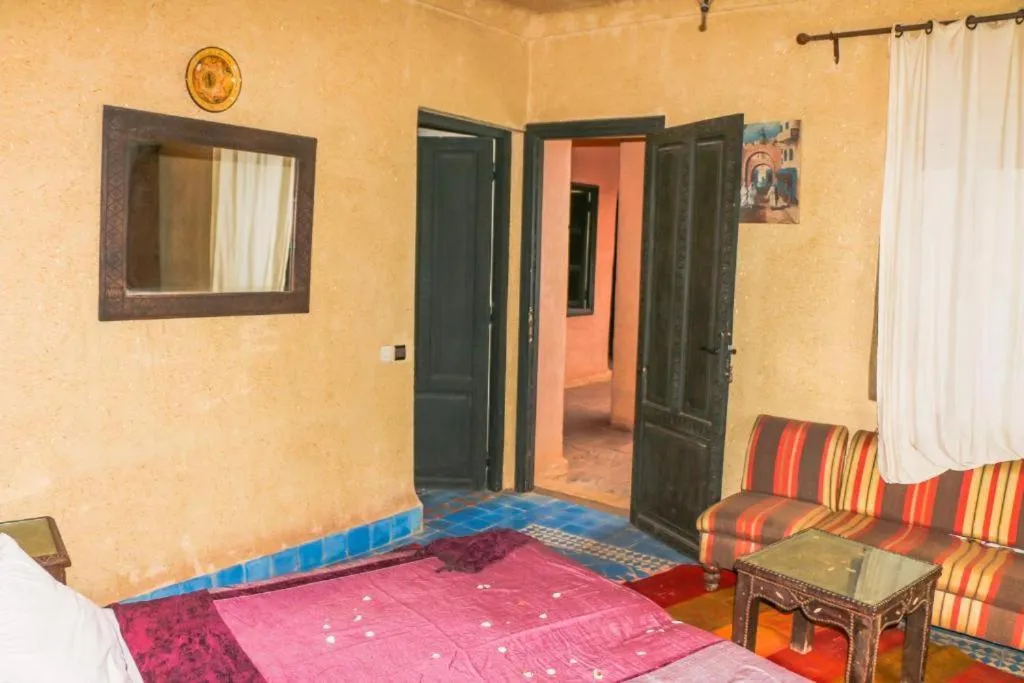 Bed in Riad Kasbah Omar