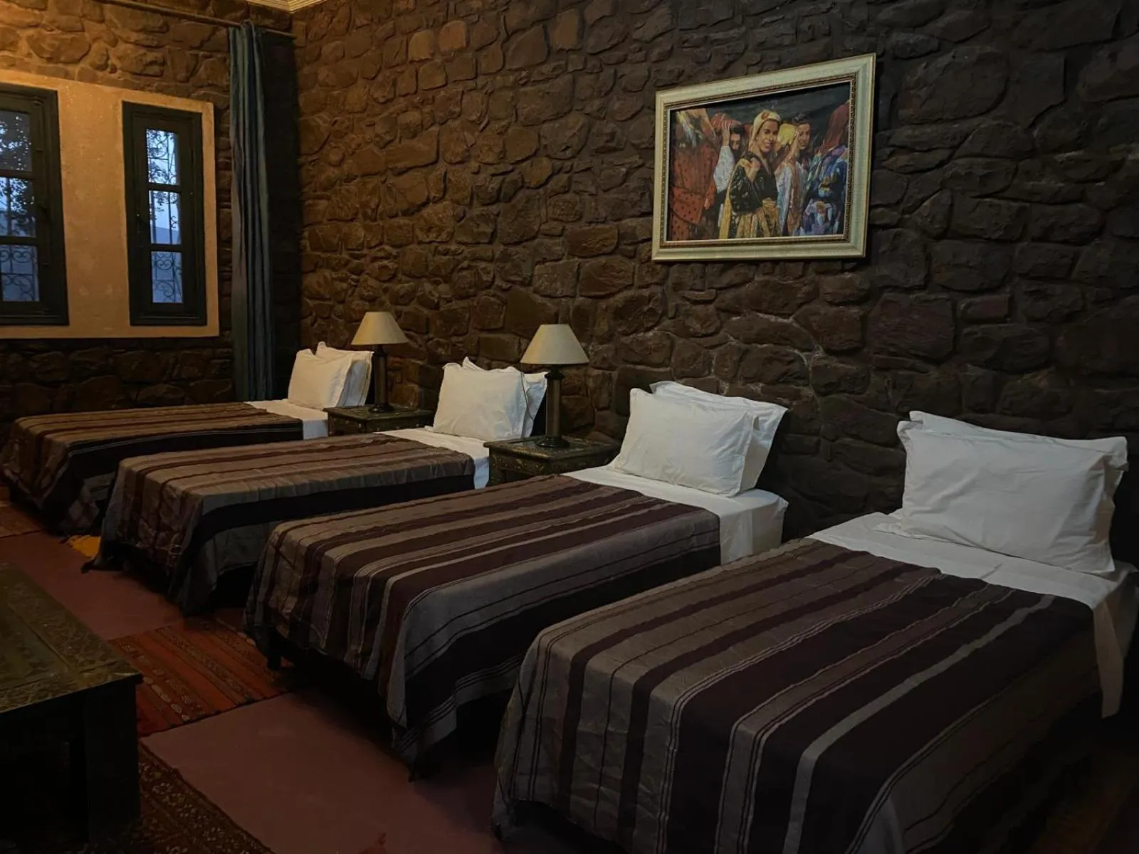 Bed in Riad Kasbah Omar