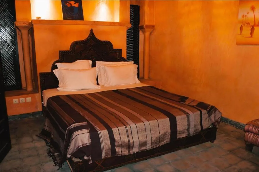 Bed in Riad Kasbah Omar