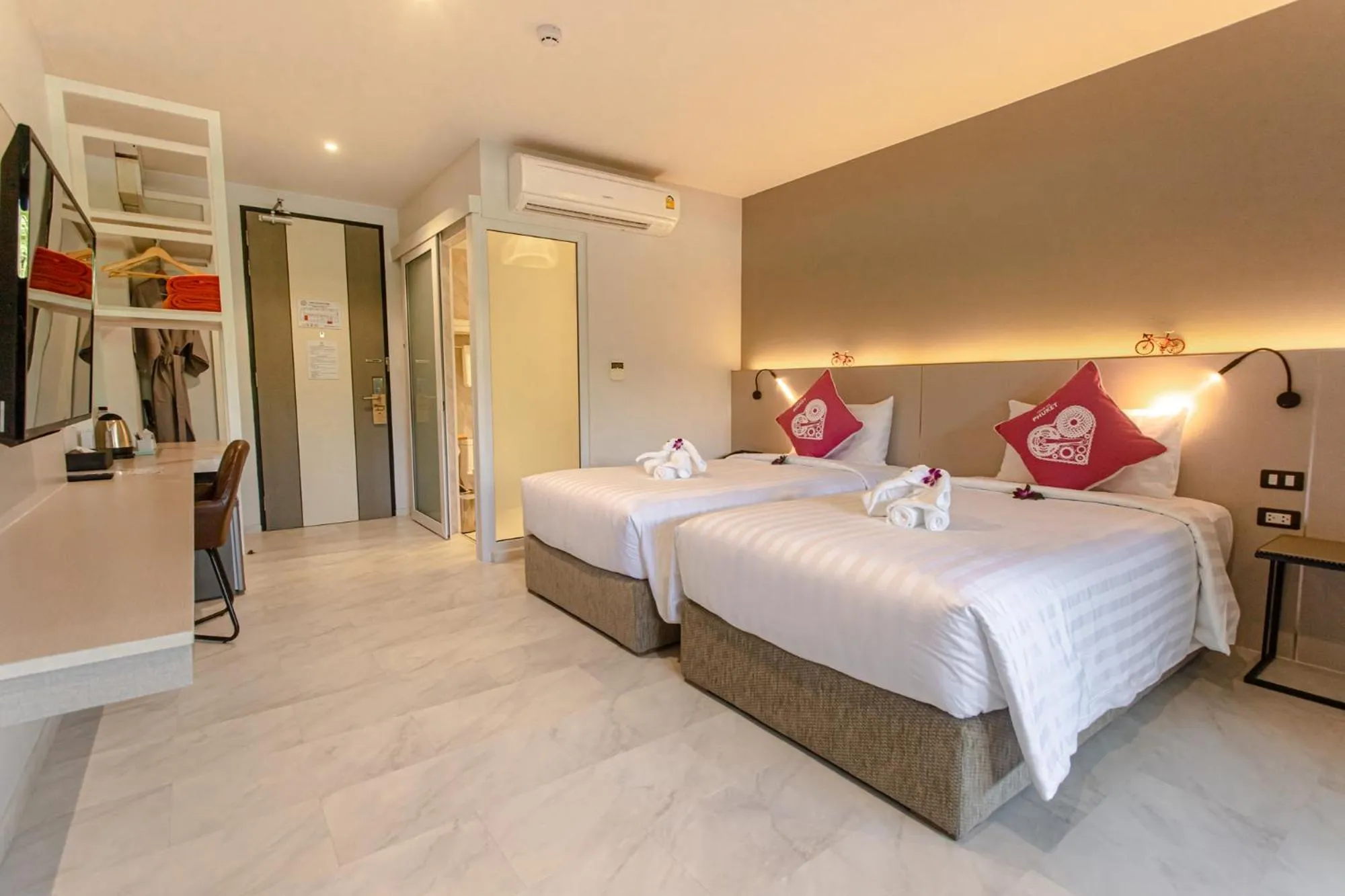 Bed in Tour De Phuket Hotel - SHA Plus