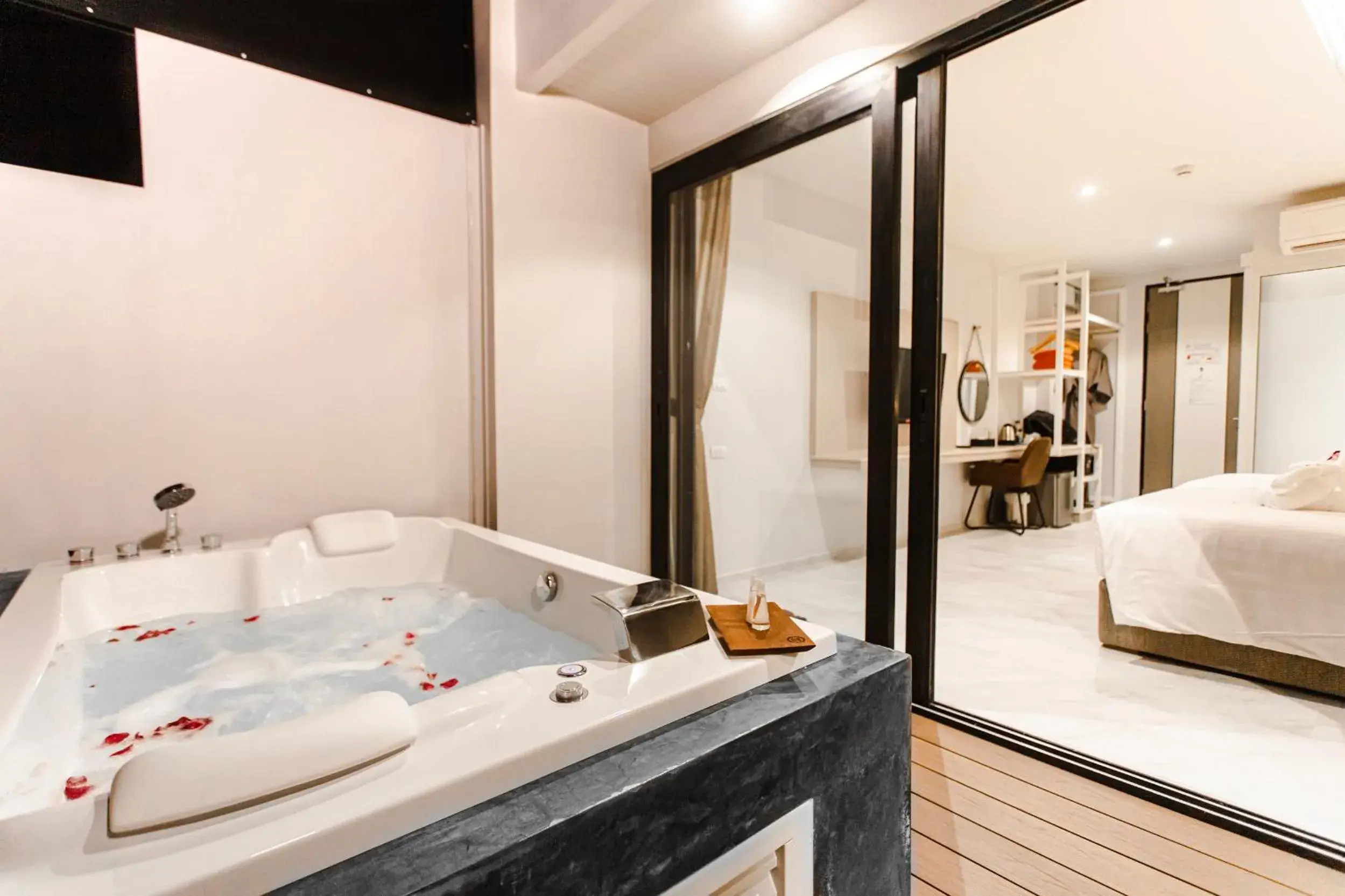 Deluxe Double or Twin Room with Spa Bath in Tour De Phuket Hotel - SHA Plus Deluxe Double or Twin Room with Spa Bath in Tour De Phuket Hotel - SHA Plus