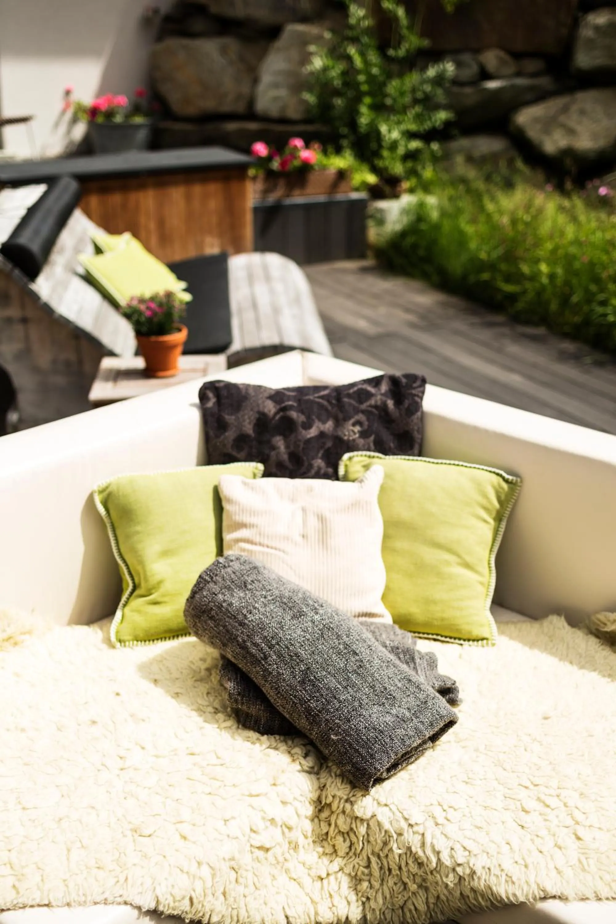 Garden view in Matterhorn FOCUS Design Hotel