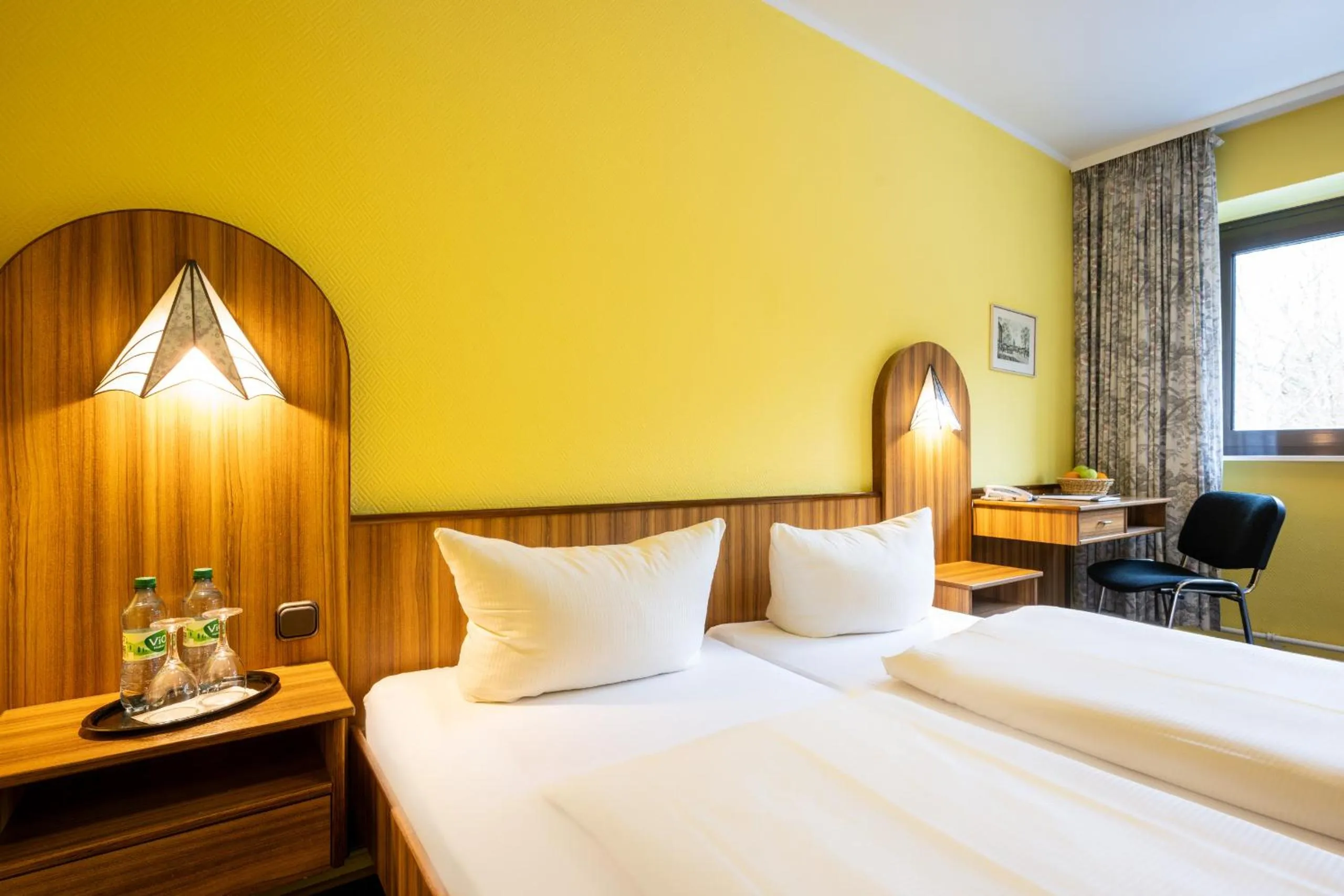 Bed in Hotel Grunewald