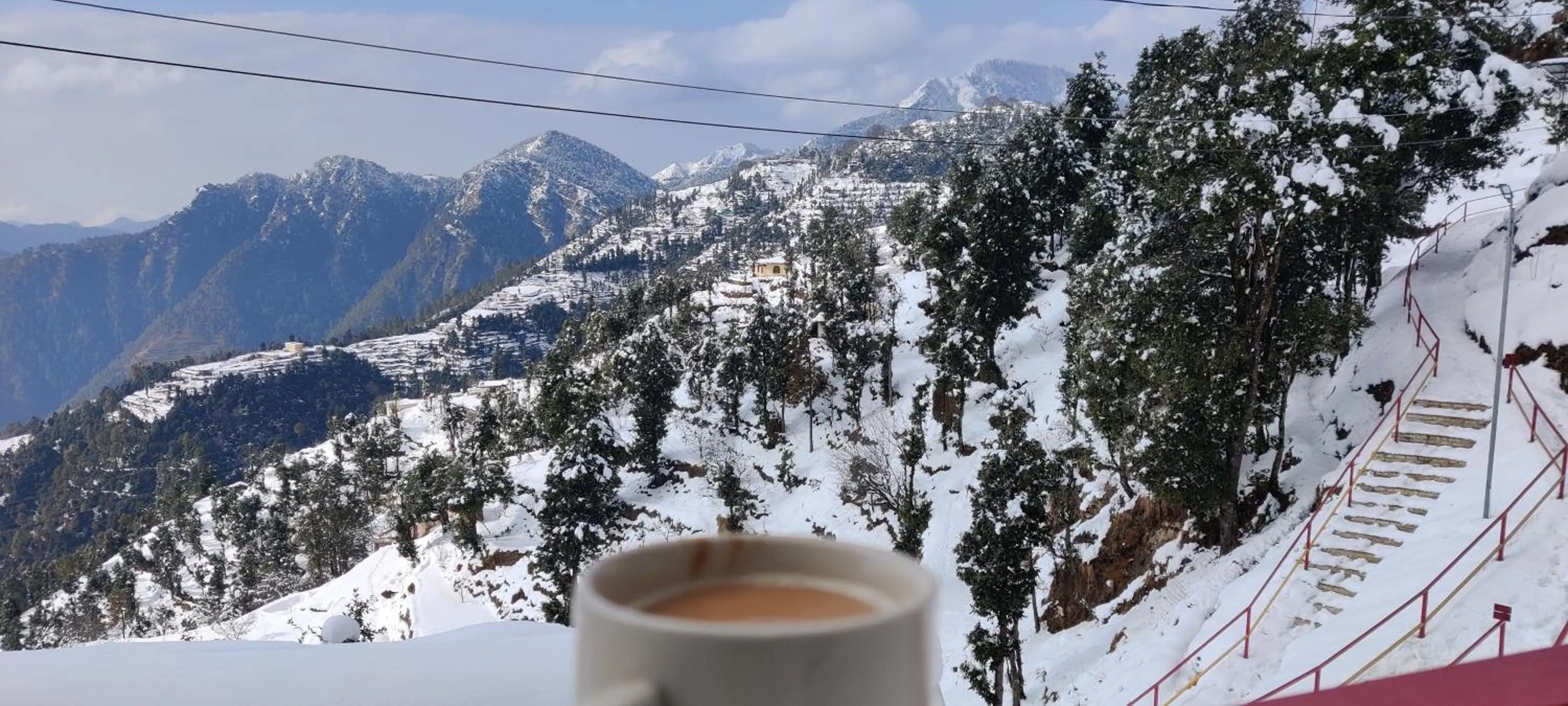 Mountain view in Dev Bhoomi Resort