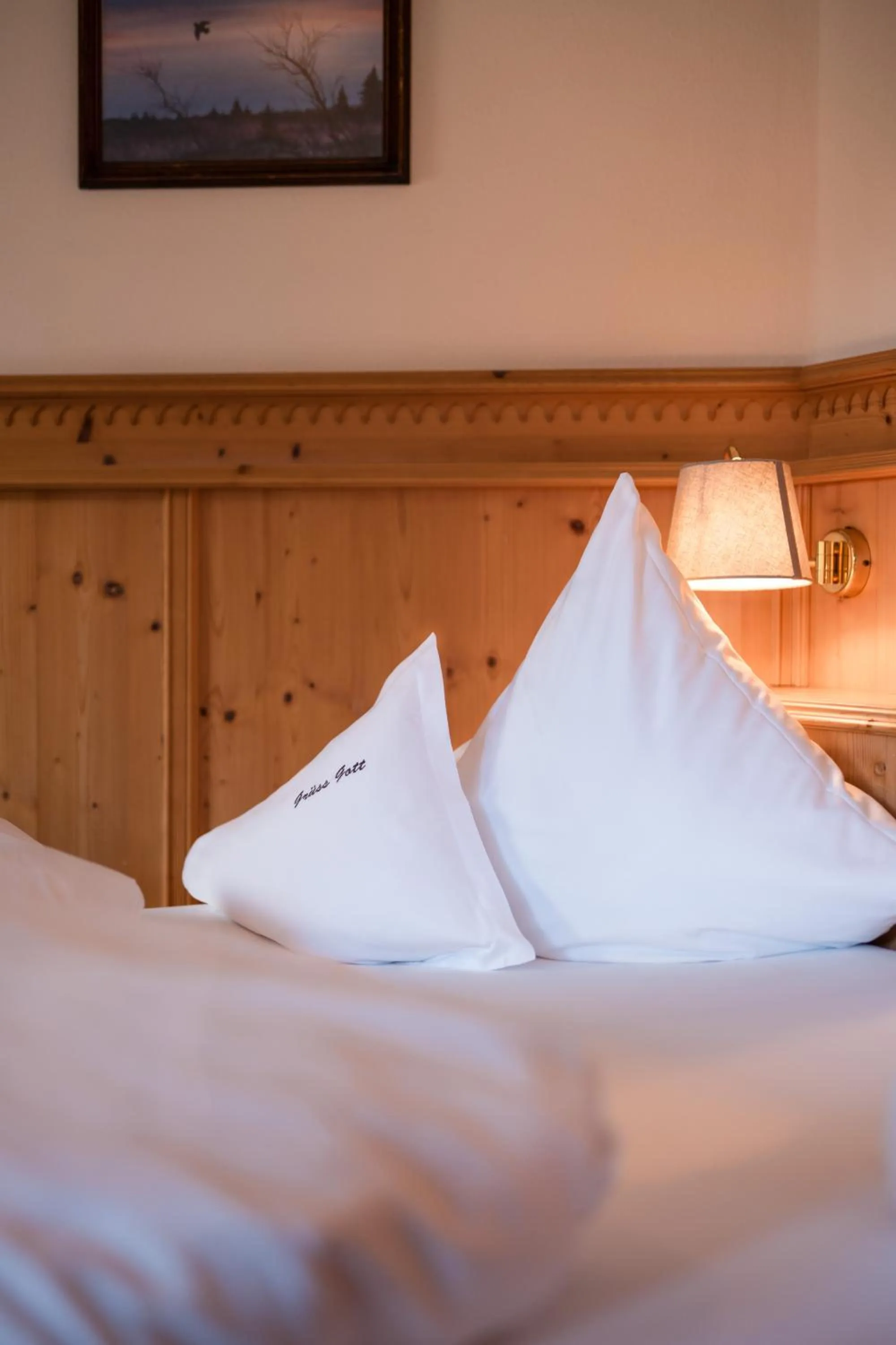 Bed in Relais&Châteaux Spa-Hotel Jagdhof