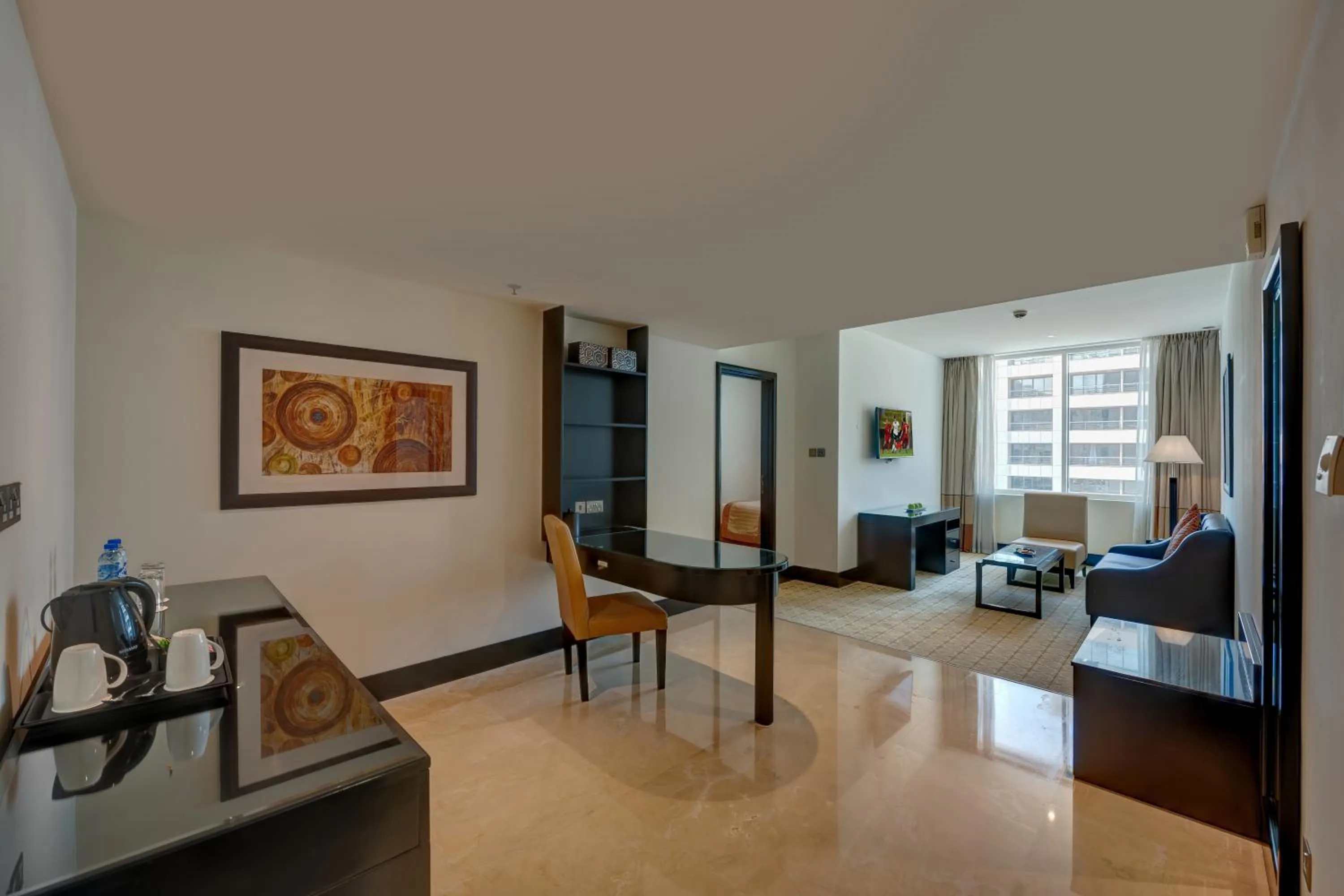 Living room in Holiday Inn Dubai Al Barsha by IHG