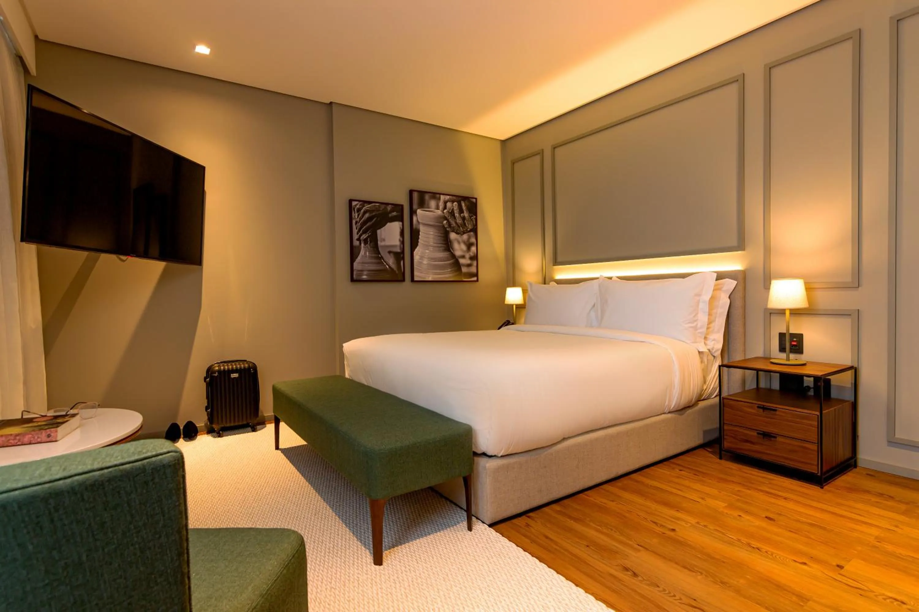 Bed in K-Platz Hotel