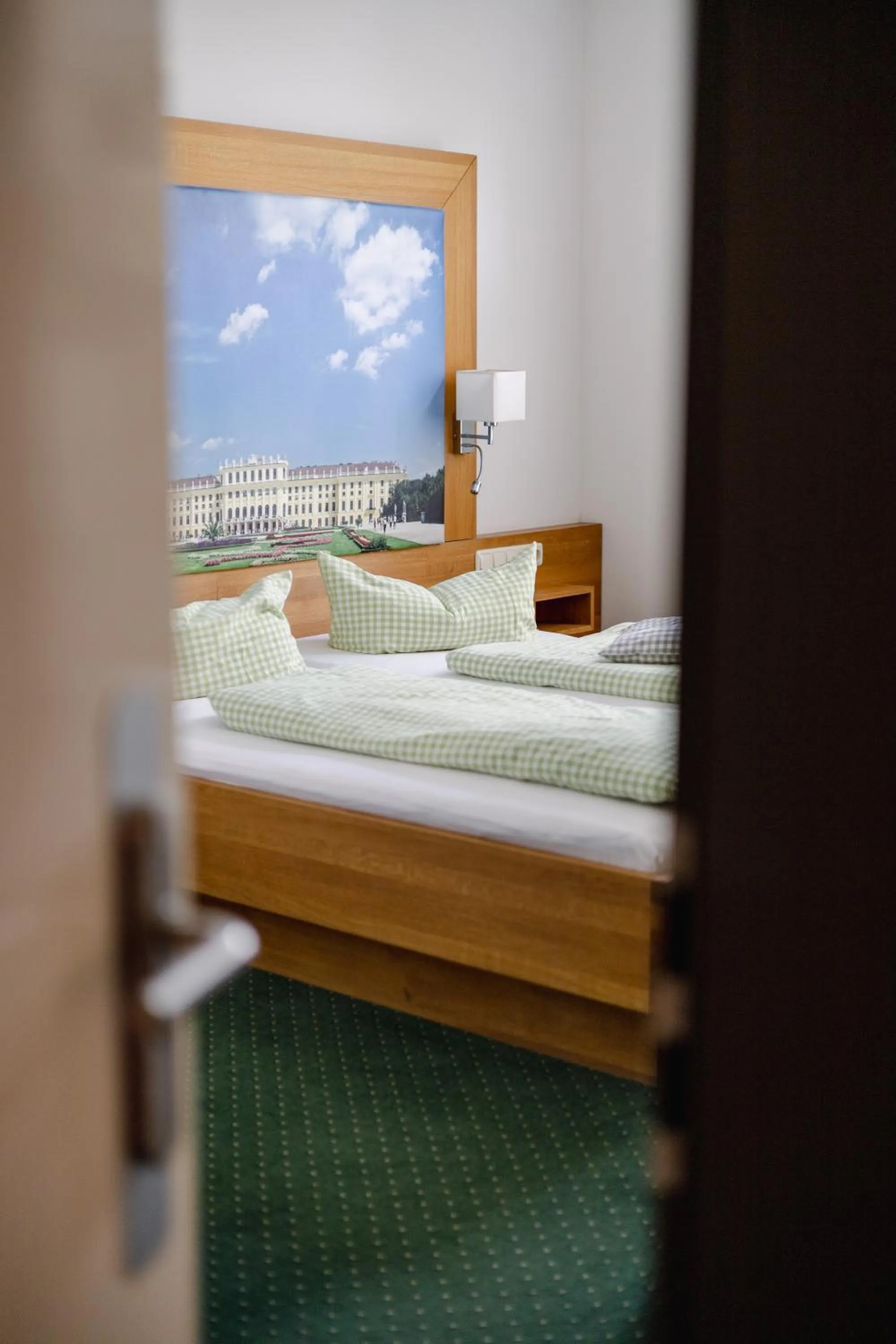 Bed in Biohotel Amadeus