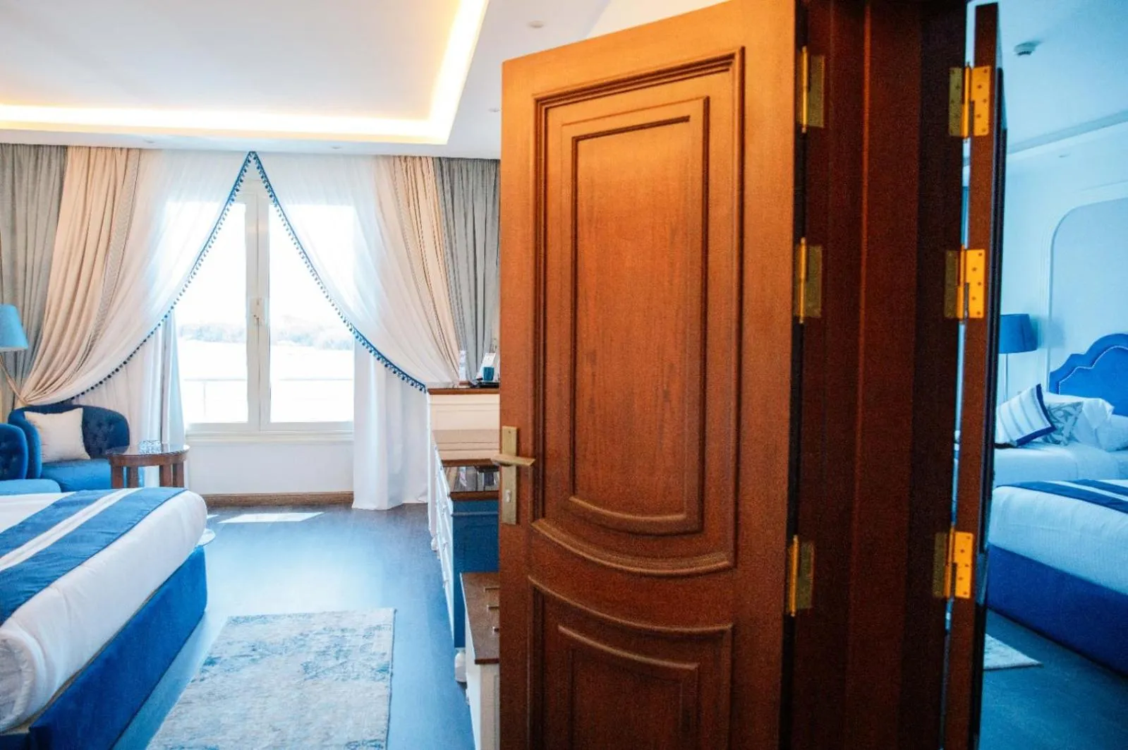 Bed in Nile Transport Hotel