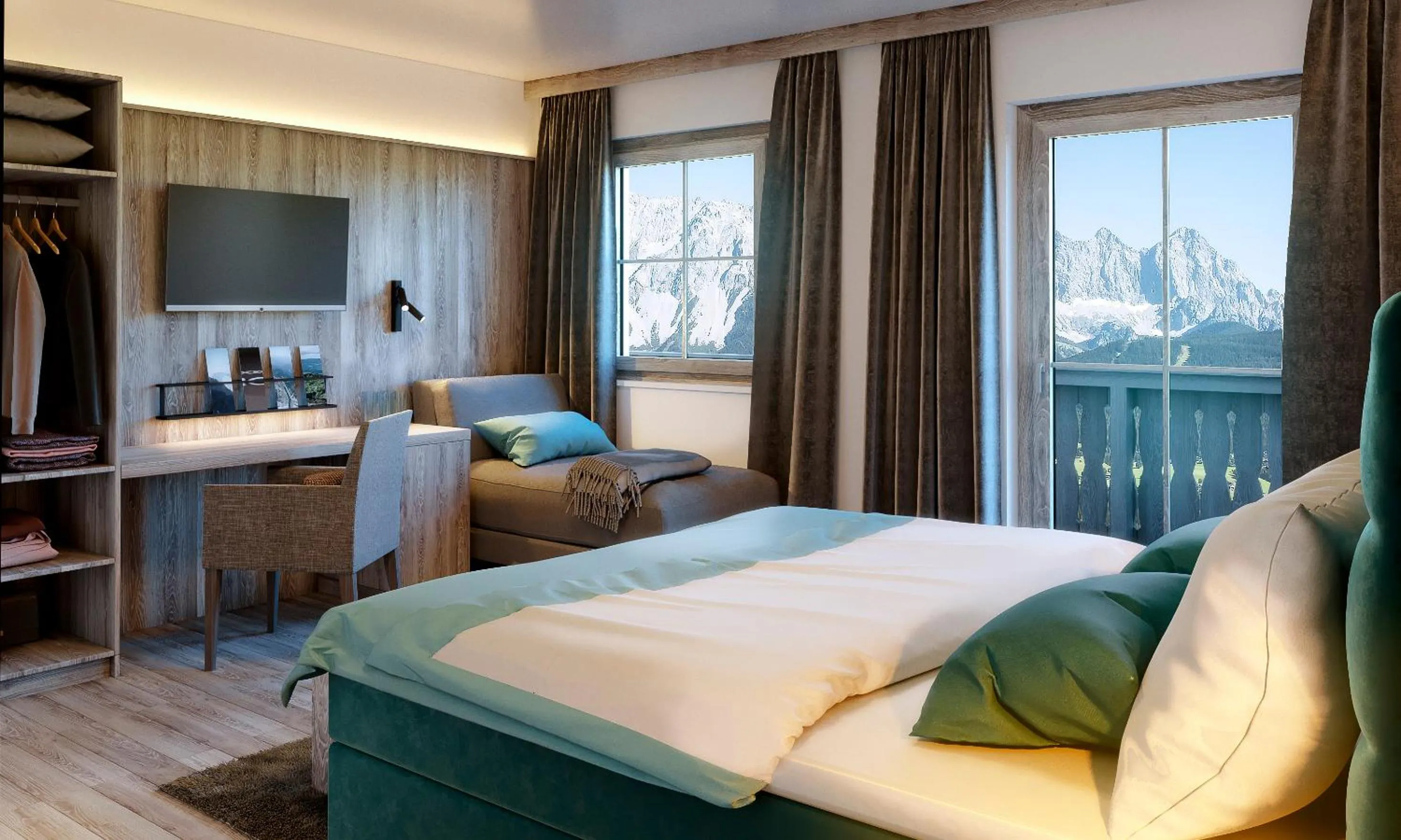 Photo of the whole room, Bed in Der Burgfellnerhof - Adults Only