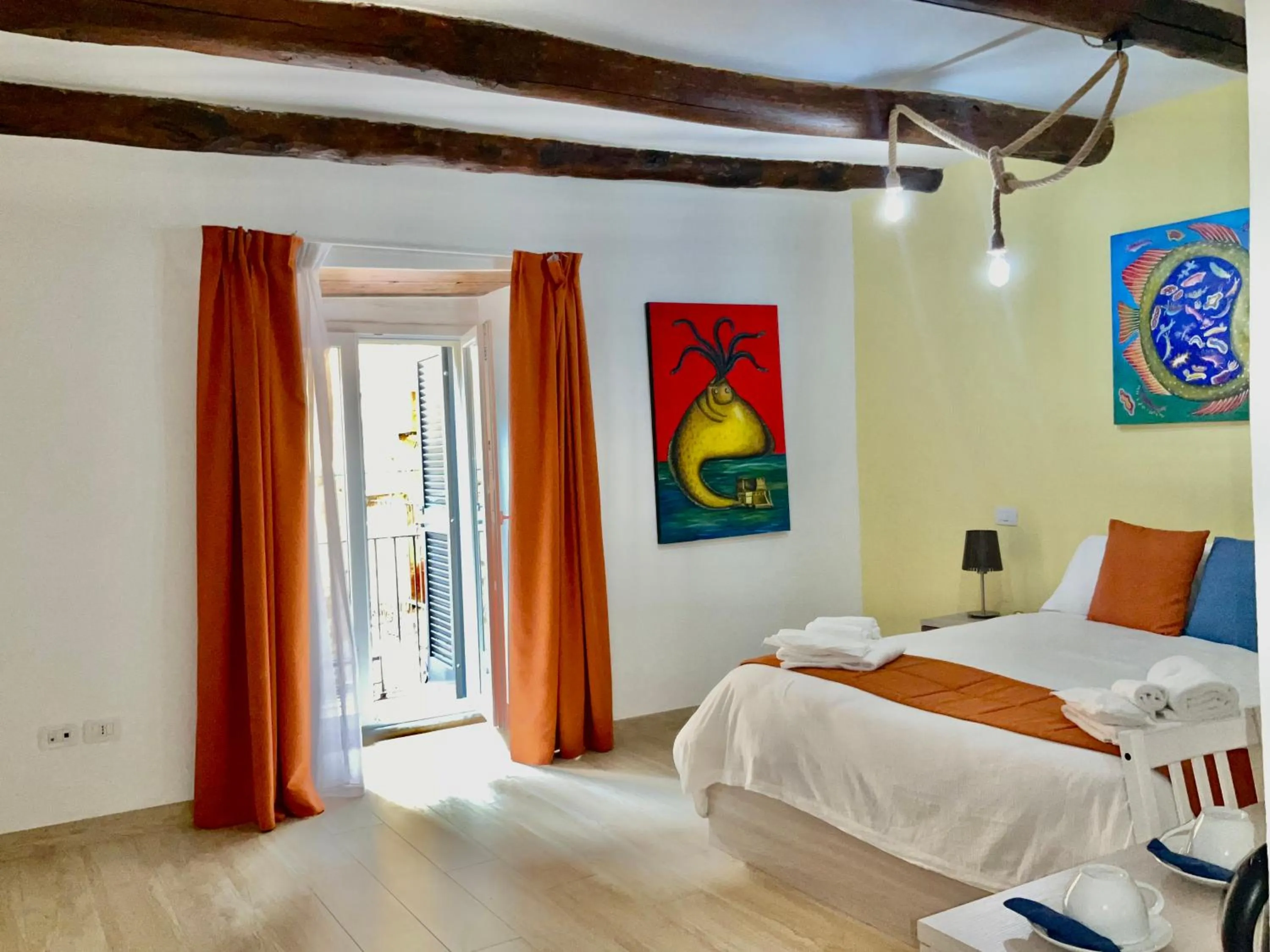 Bedroom, Bed in 'A Room de' Scugnizzi