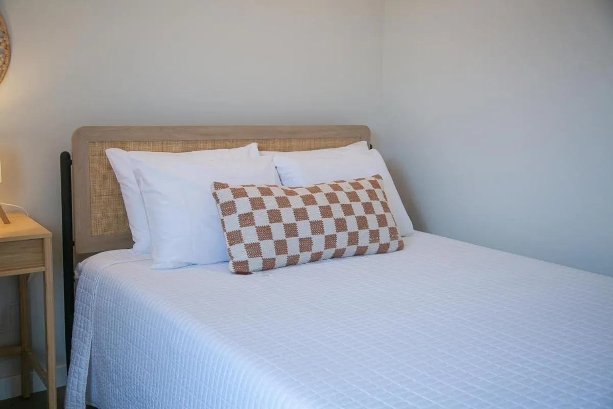 Bed in The Good House- Hot Spring Hideaway