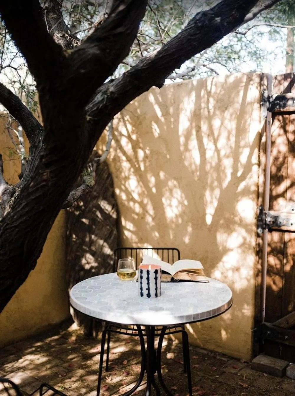 Patio in The Good House- Hot Spring Hideaway