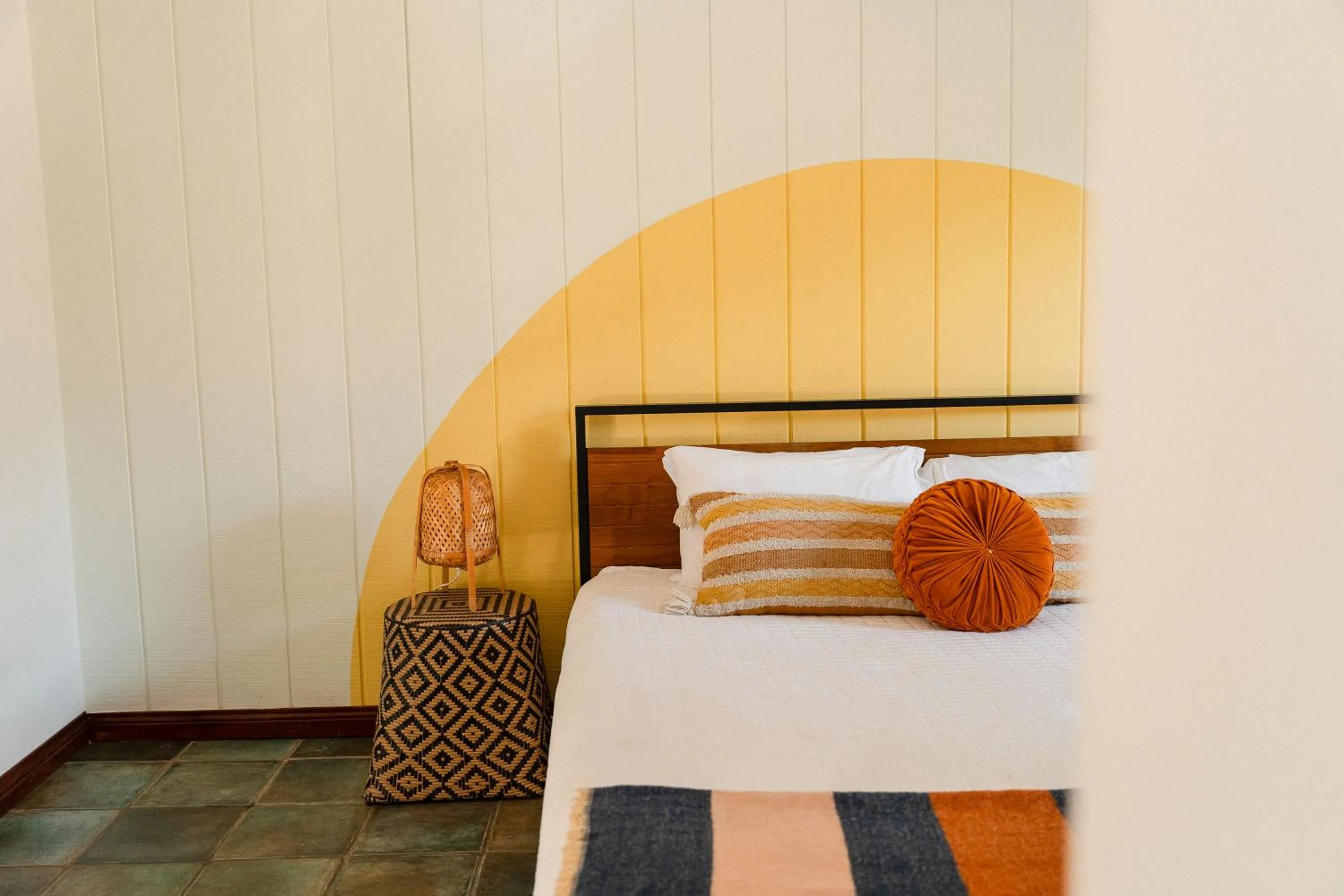 Bed in The Good House- Hot Spring Hideaway