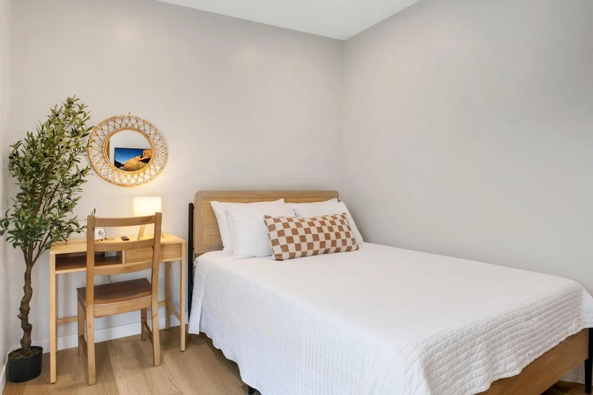 Bed in The Good House- Hot Spring Hideaway