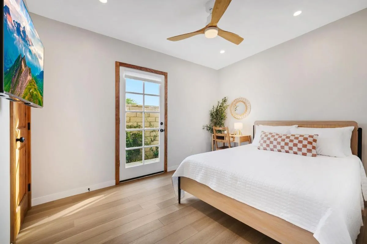 Bed in The Good House- Hot Spring Hideaway