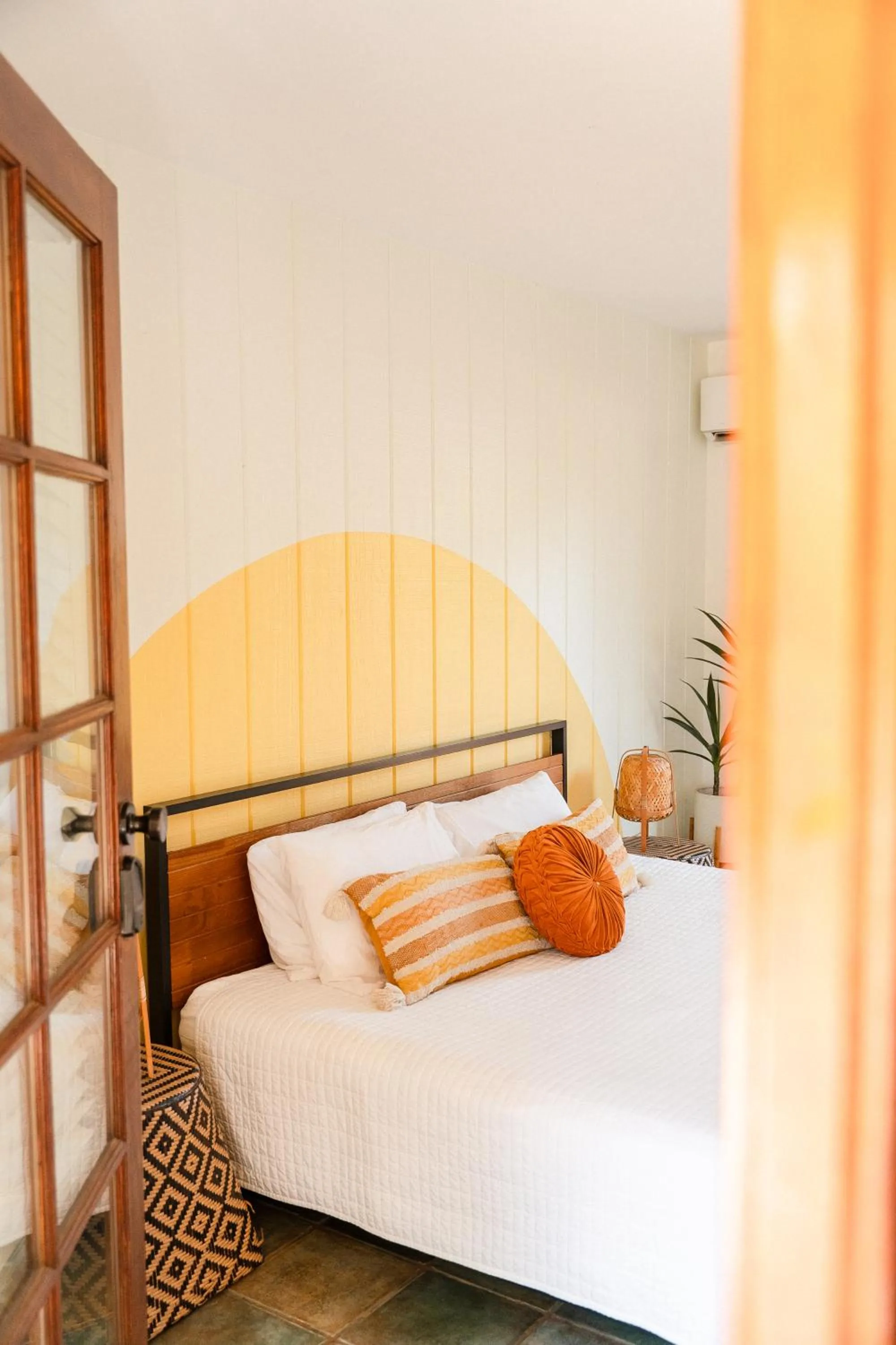 Bed in The Good House- Hot Spring Hideaway