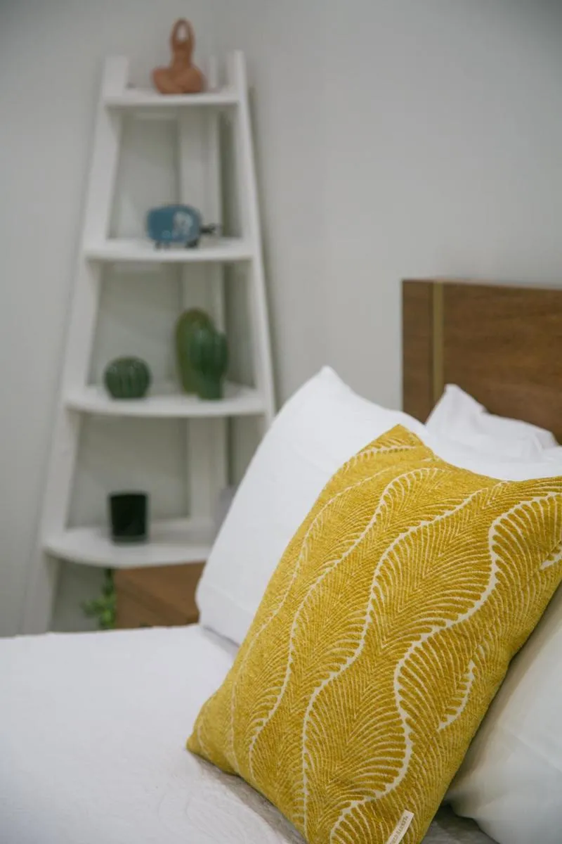 Bed in The Good House- Hot Spring Hideaway