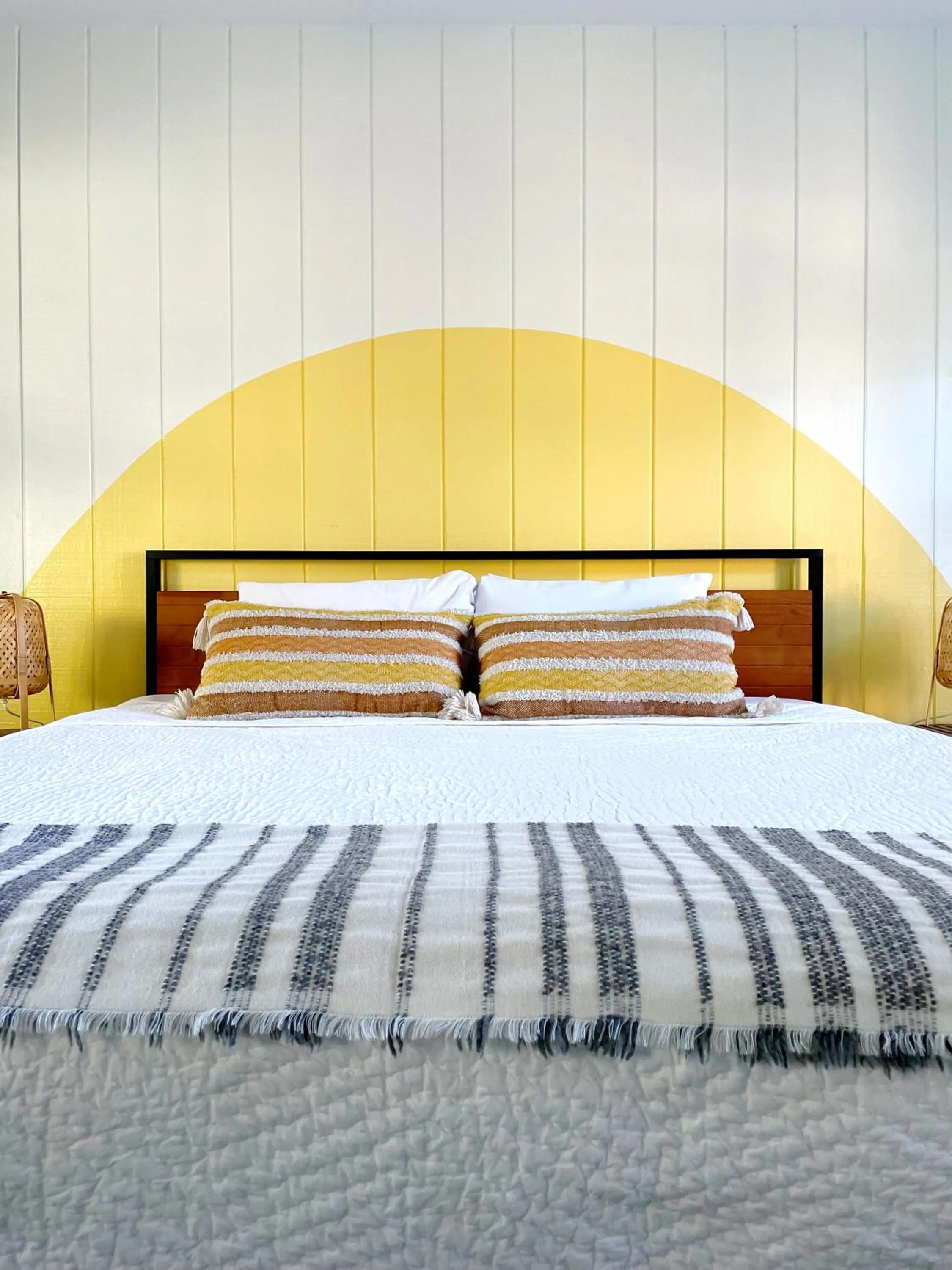 Bed in The Good House- Hot Spring Hideaway