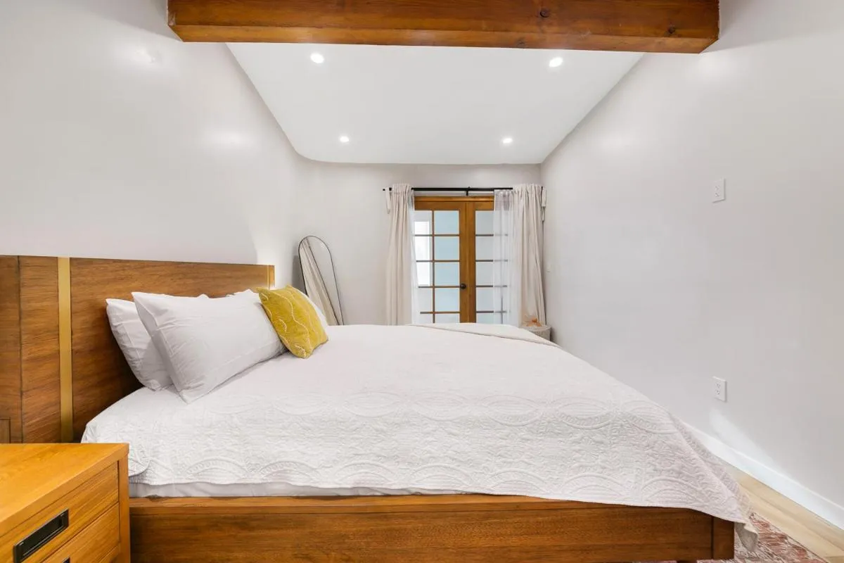 Bed in The Good House- Hot Spring Hideaway