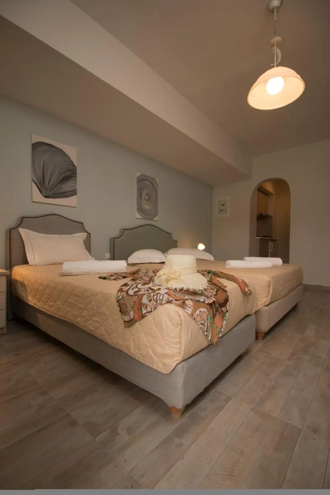 Bed in Almiriki Naxos Beachside Living