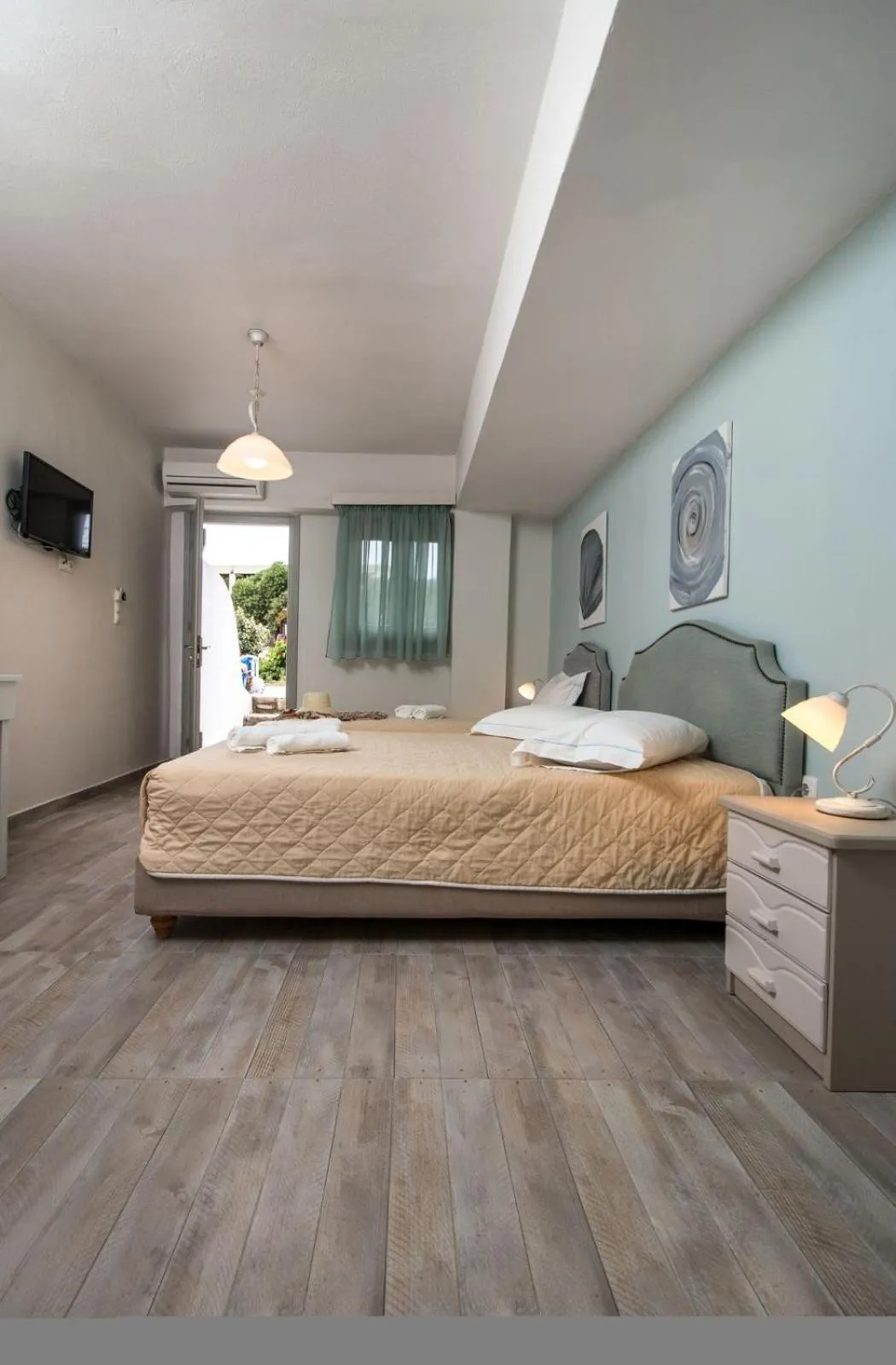 Bed in Almiriki Naxos Beachside Living