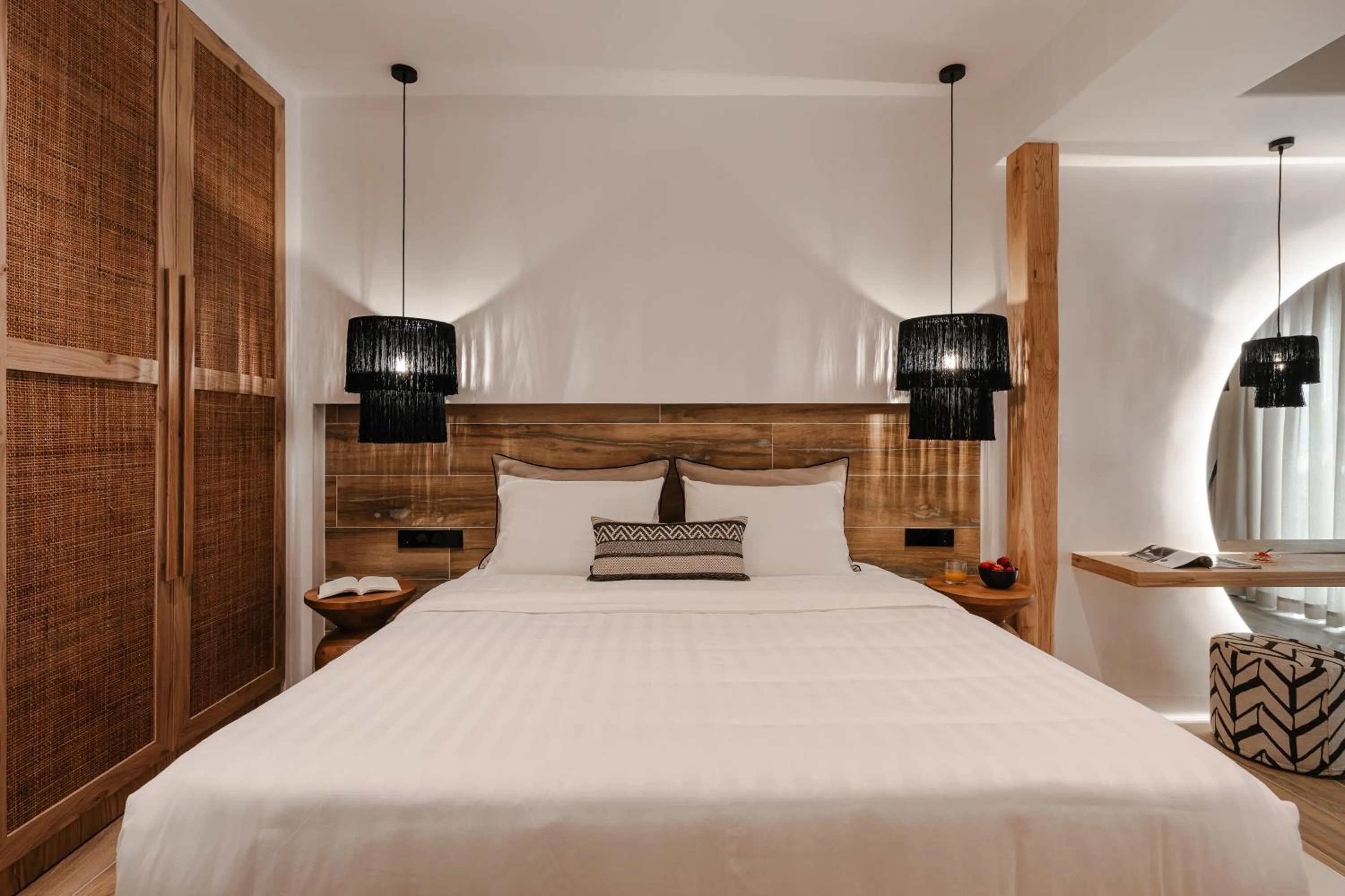 Bed in Almiriki Naxos Beachside Living