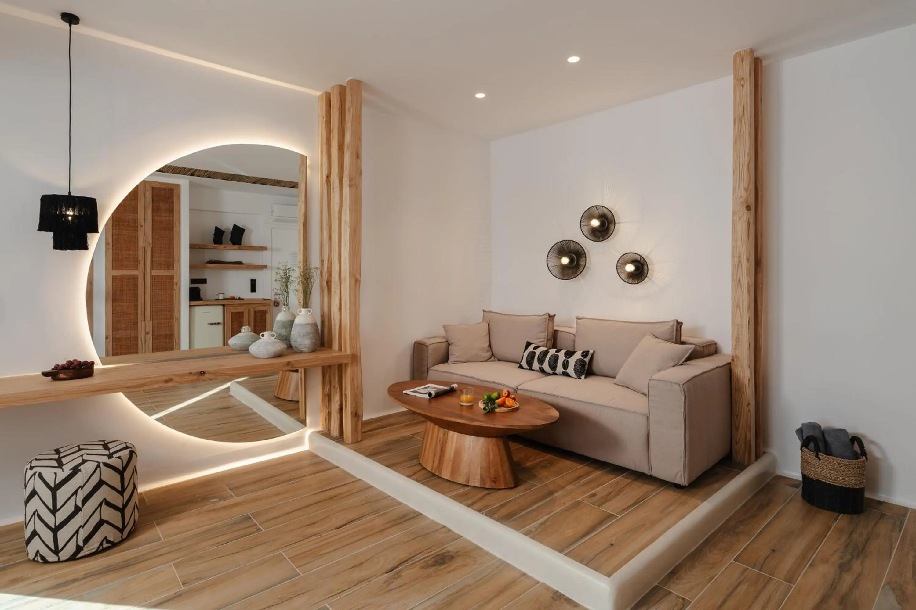 Living room in Almiriki Naxos Beachside Living