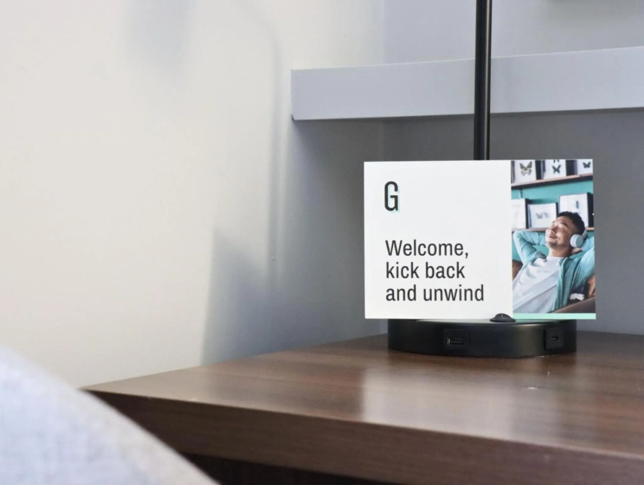 Text overlay in Garner Hotel Preston Samlesbury by IHG