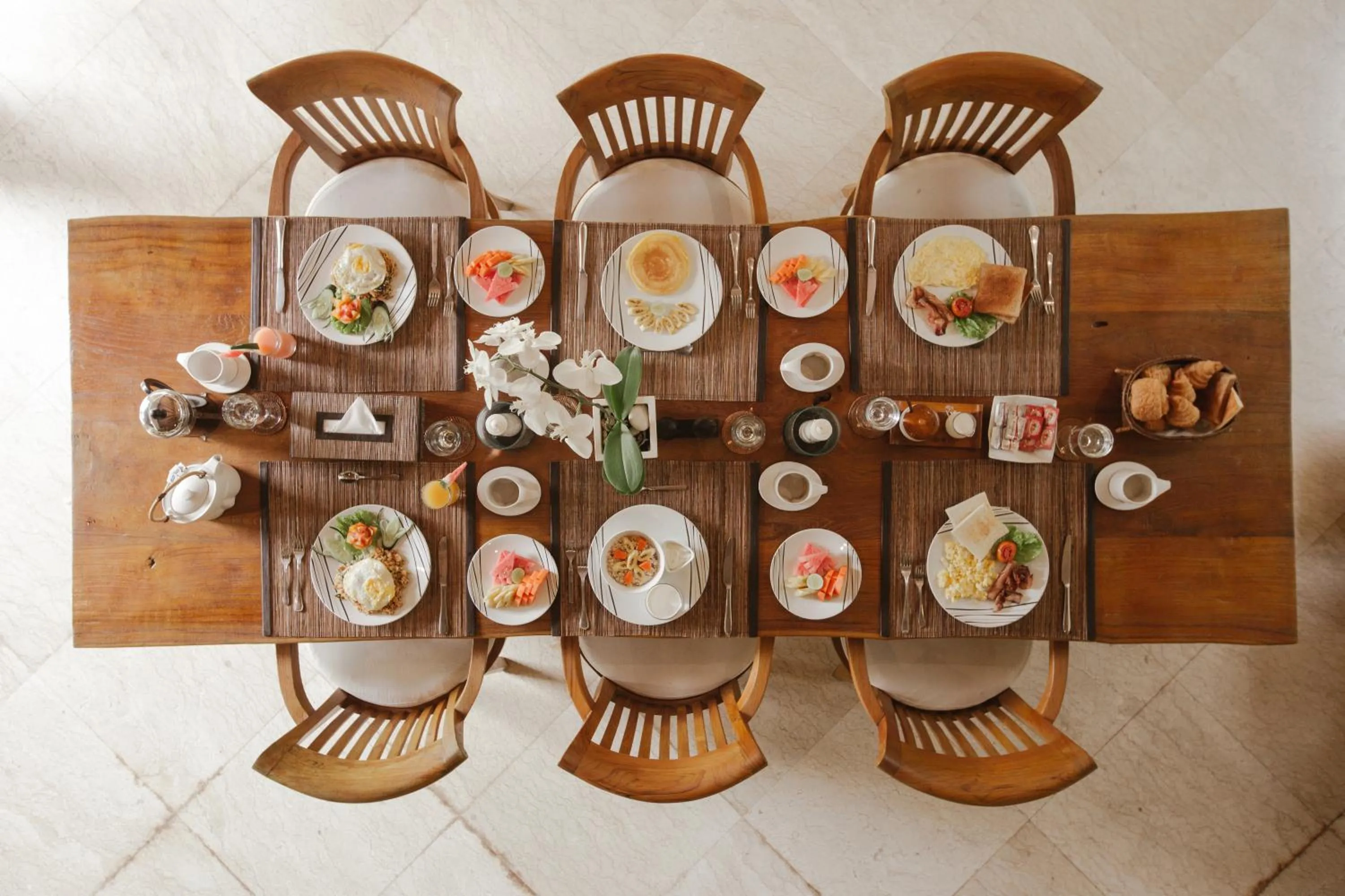 Continental breakfast in Mayana Villas