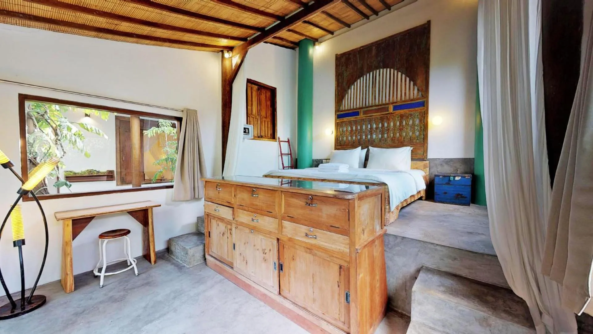 Bedroom, Bed in Villa Bumi - Playful & Quirky 3BR Villa Near Seminyak, a Unique Getaway