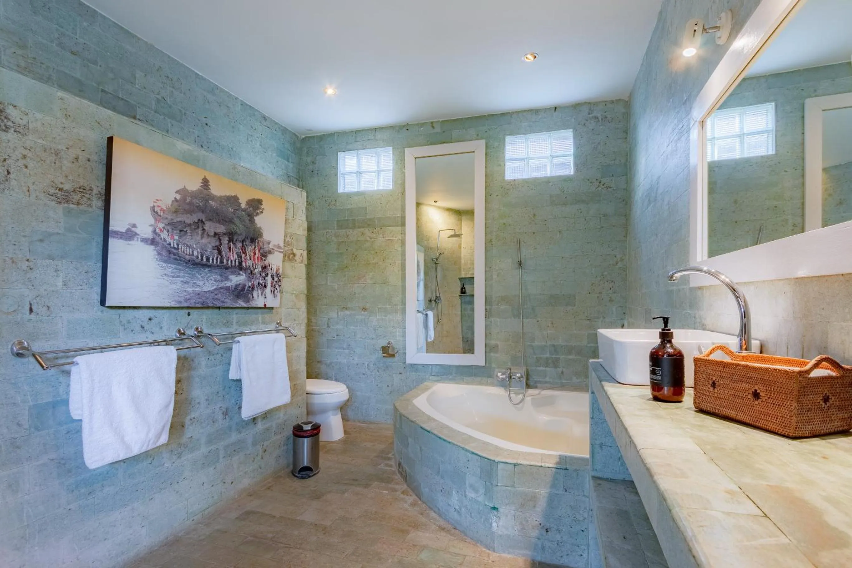 Bathroom in Villa Bumi - Playful & Quirky 3BR Villa Near Seminyak, a Unique Getaway
