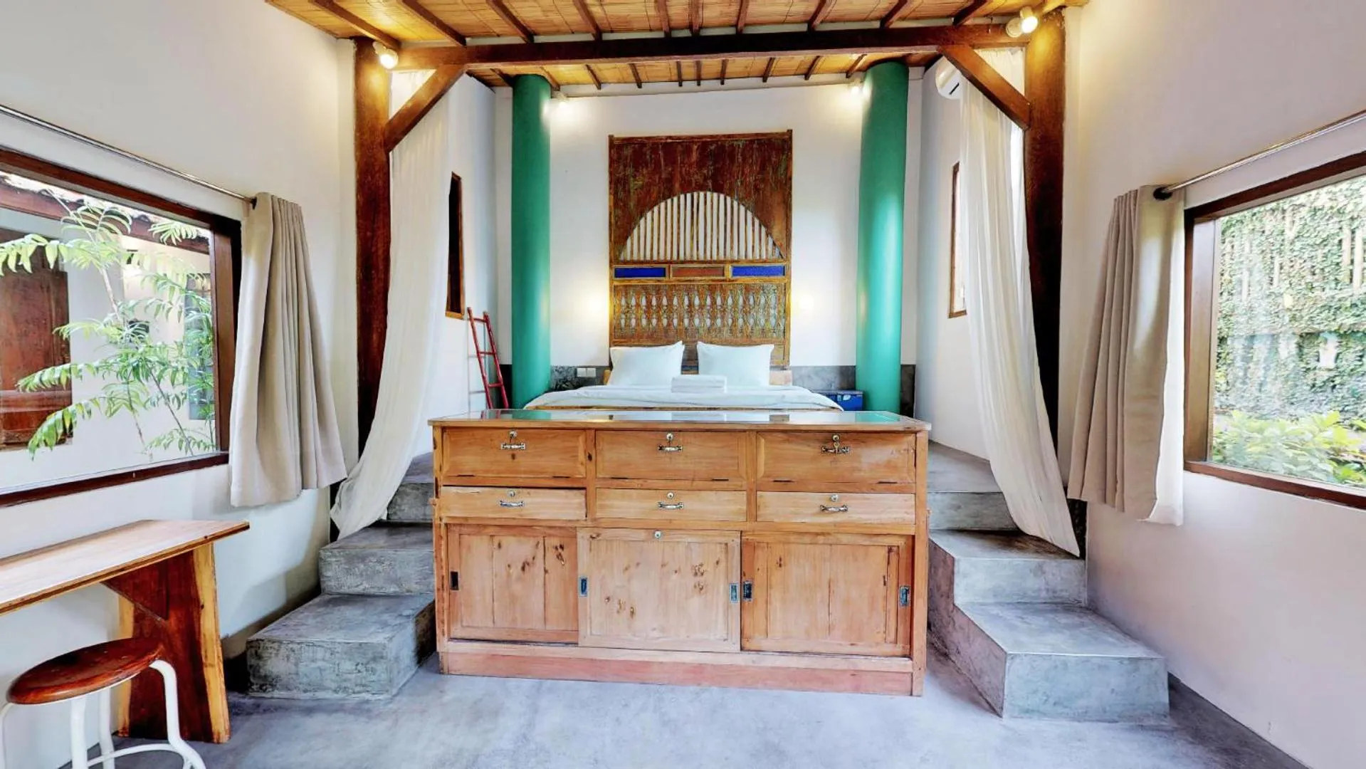 Bedroom, Bed in Villa Bumi - Playful & Quirky 3BR Villa Near Seminyak, a Unique Getaway