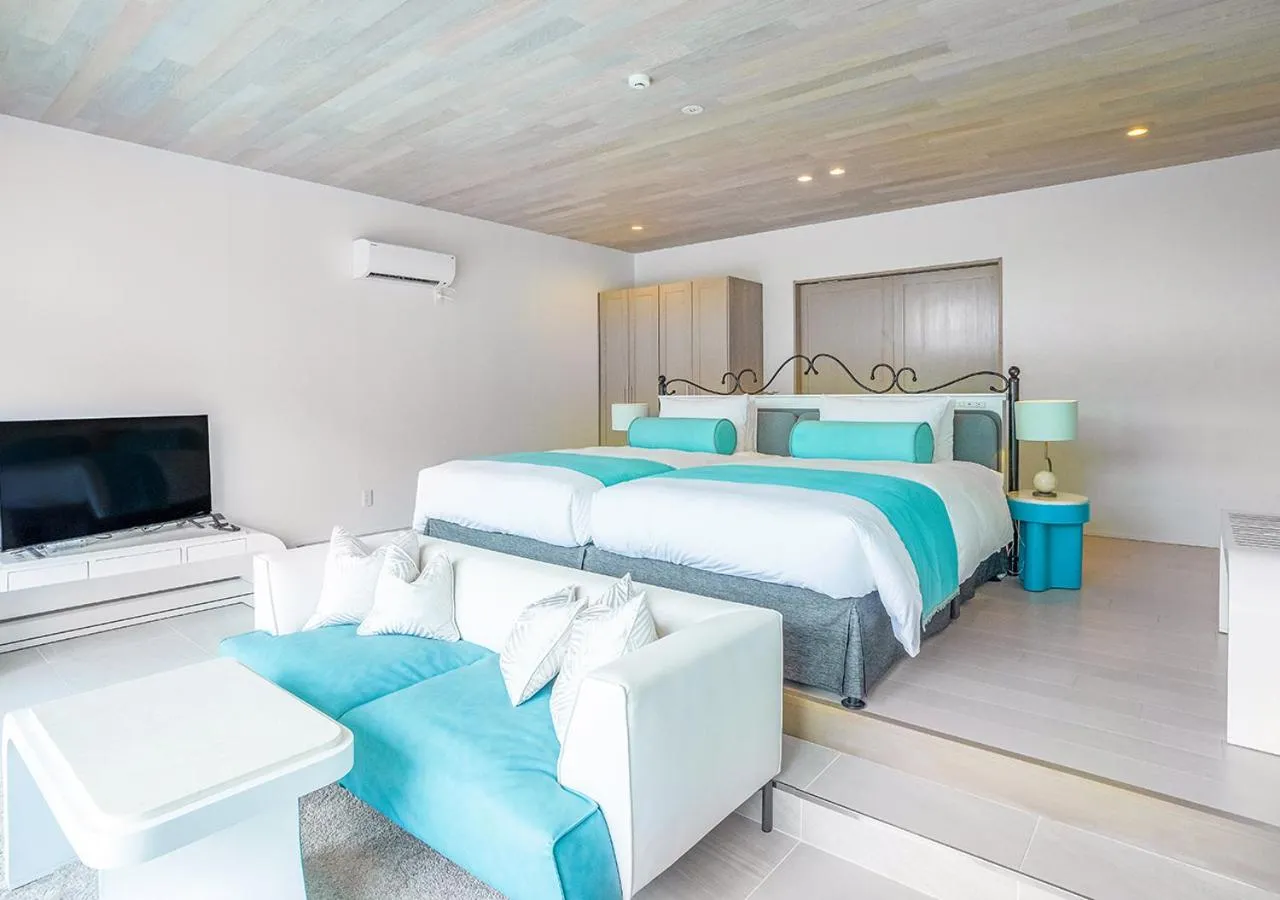 Bed in Blue Ocean Hotel&Resort MIYAKOJIMA